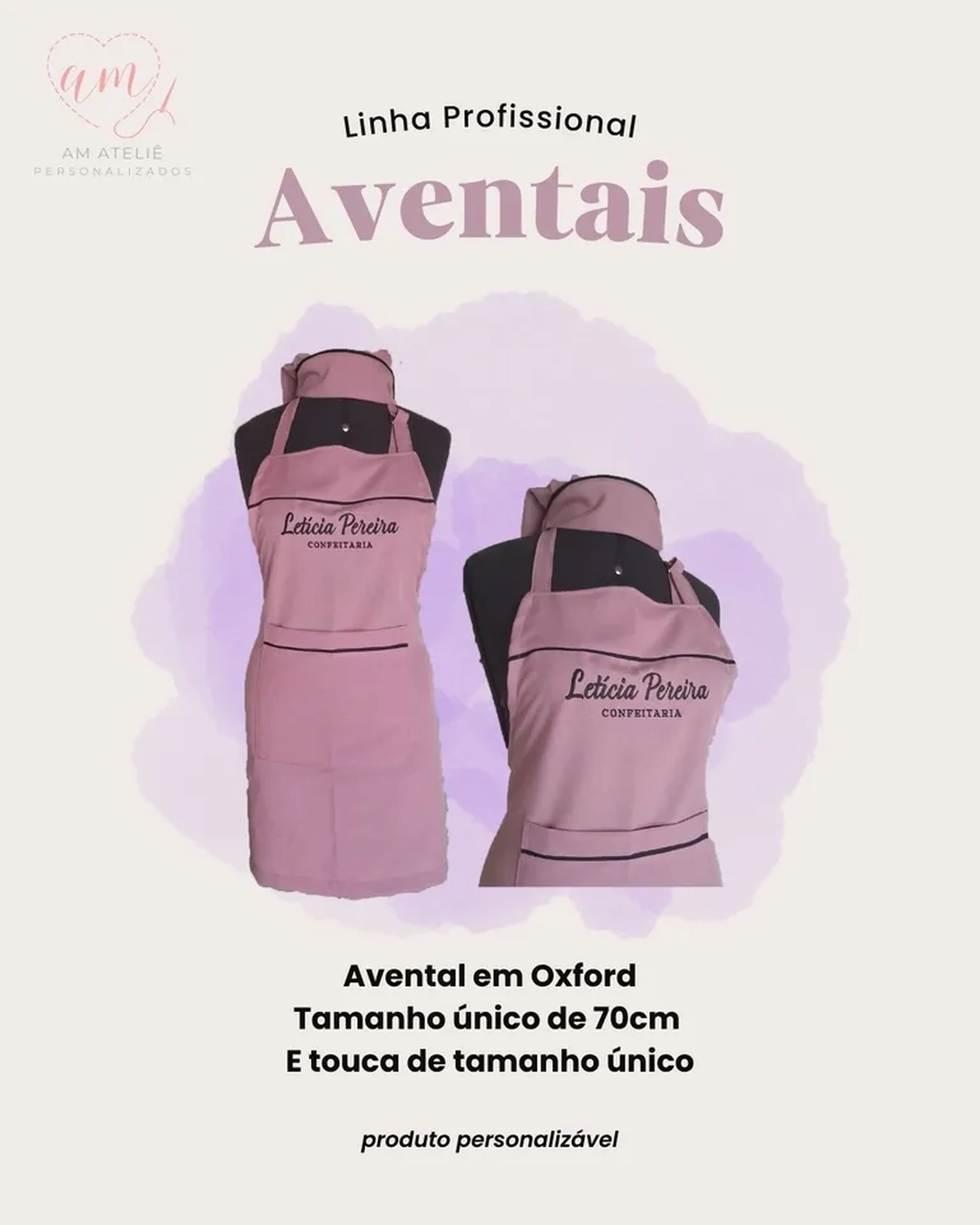 Conjunto avental e touca imagem