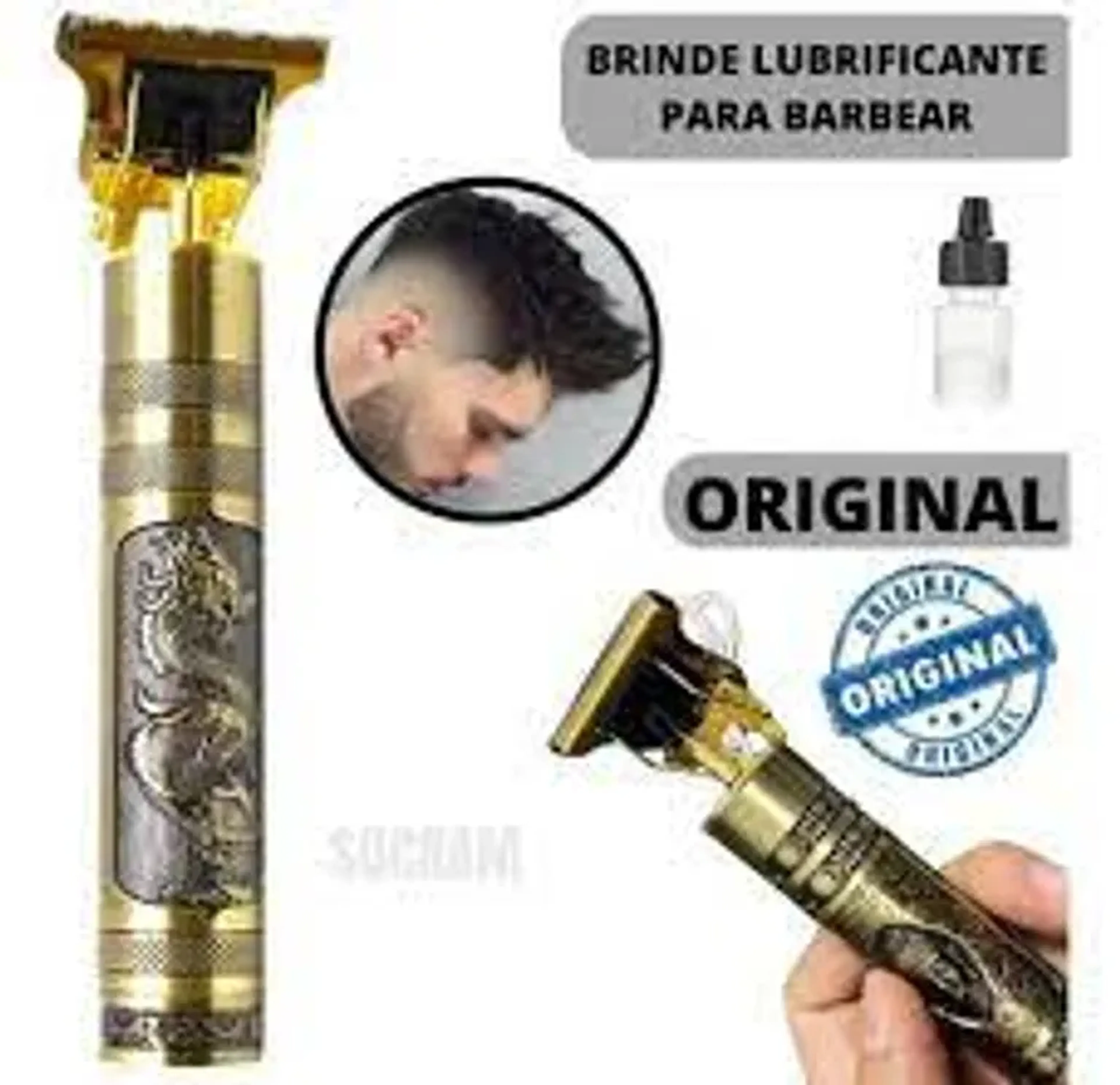 BARBEADOR ELÉTRICO USB BATERIA DE LONGA DURAÇÃO imagem