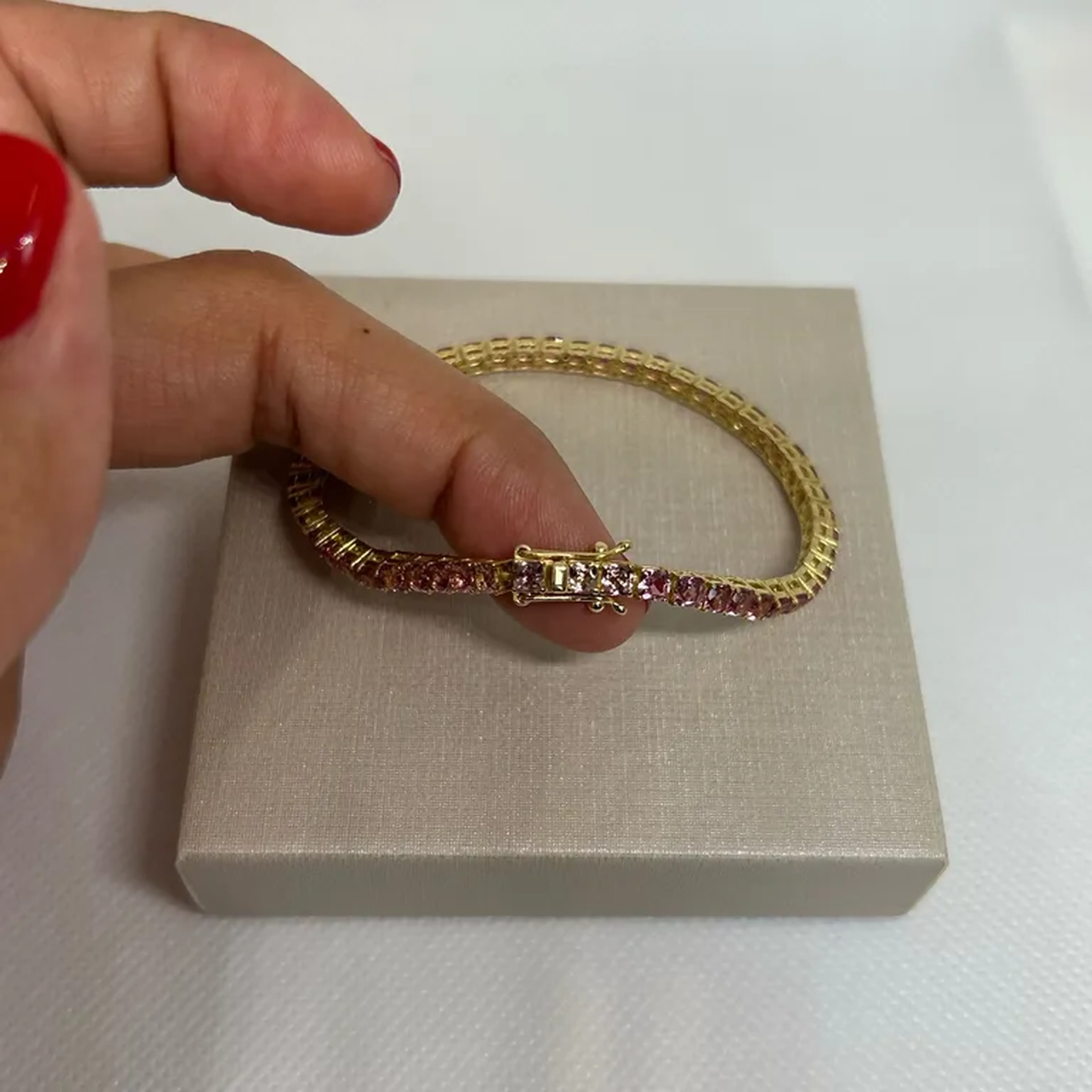 Riviera em ouro amarelo com turmalinas imagem
