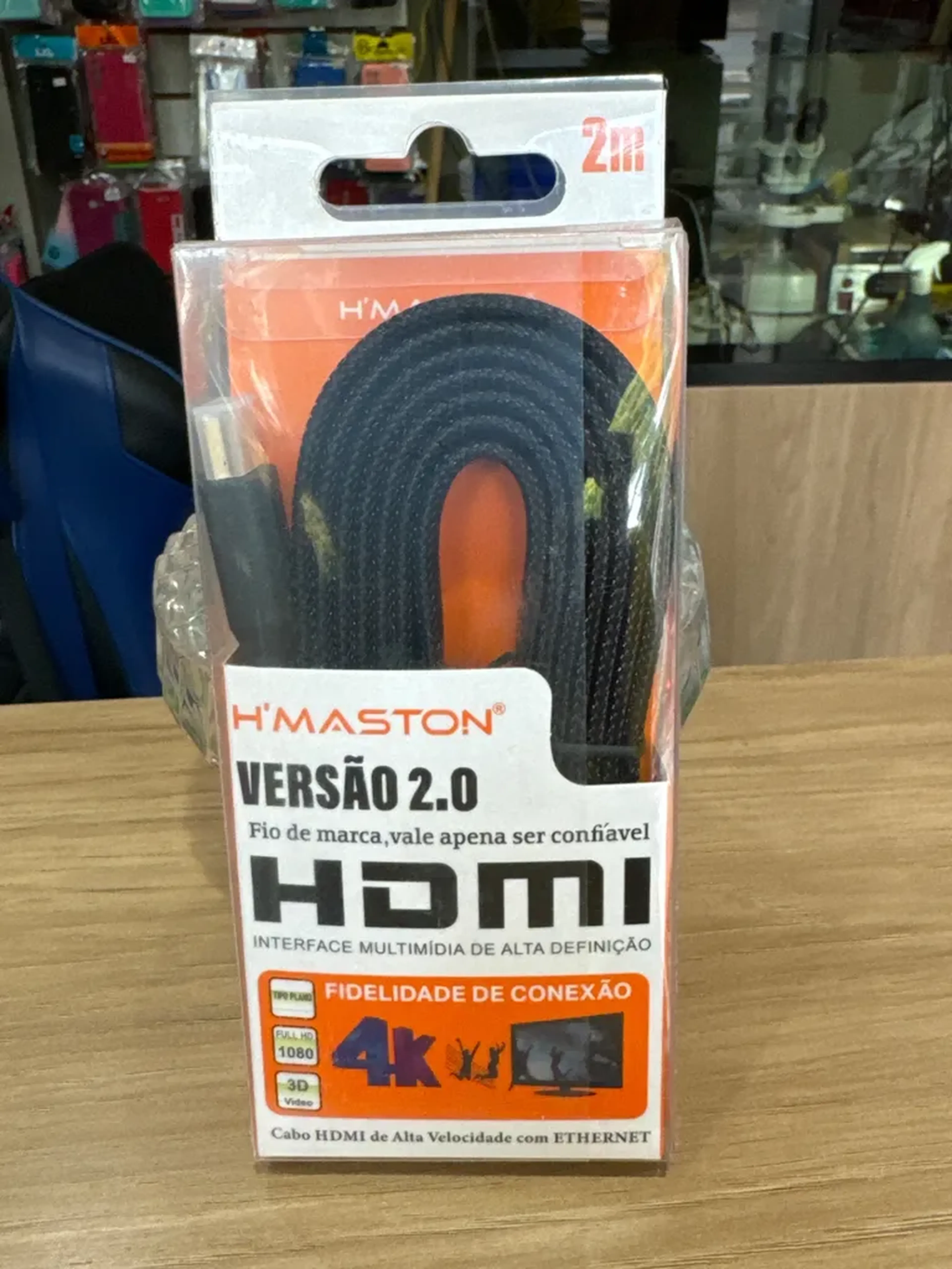Cabo HDMI 2M trançado imagem