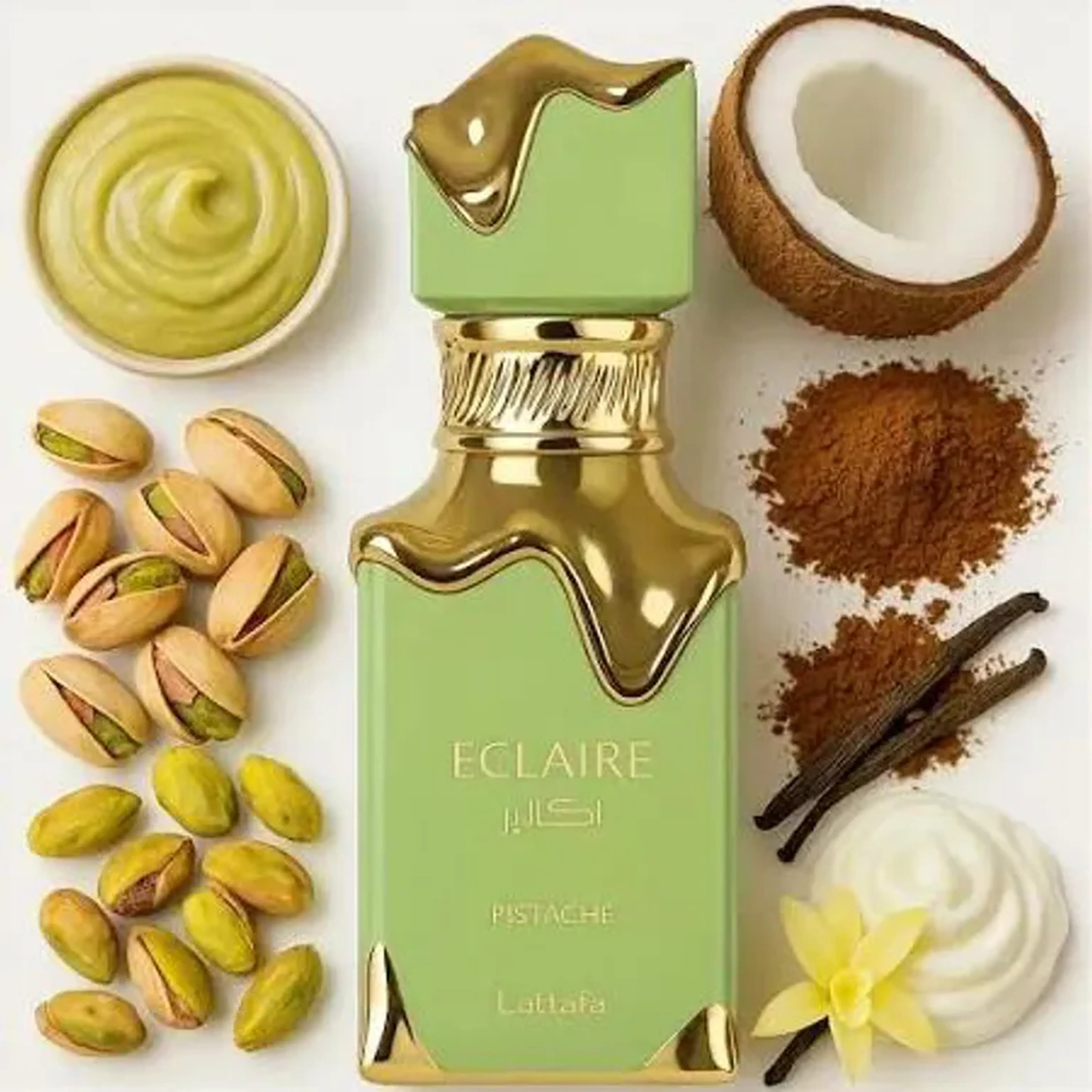 Perfume Eclaire Pistache Eau de Parfum Lattafa imagem