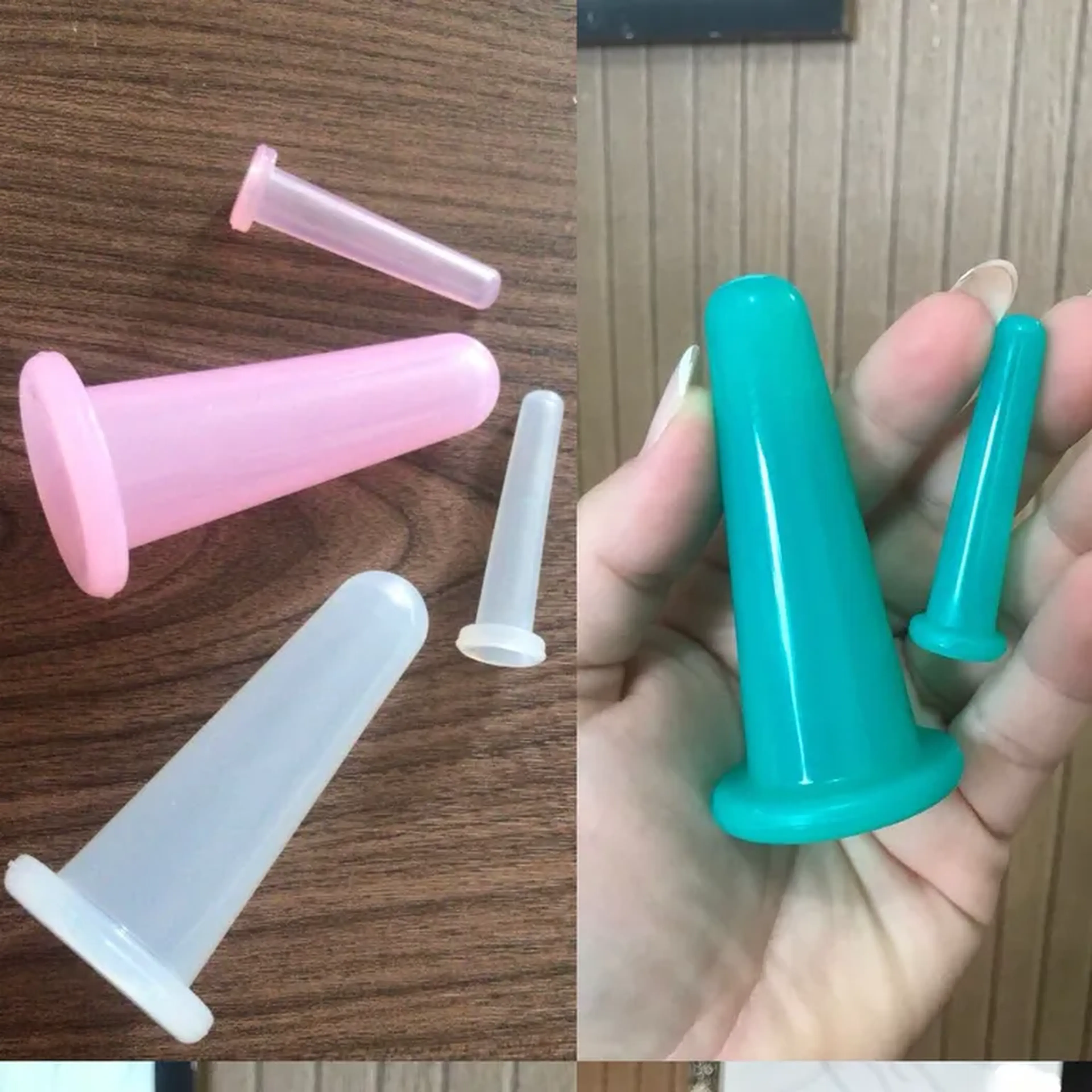 Kit Ventosa Facial - Tamanho M e P. imagem