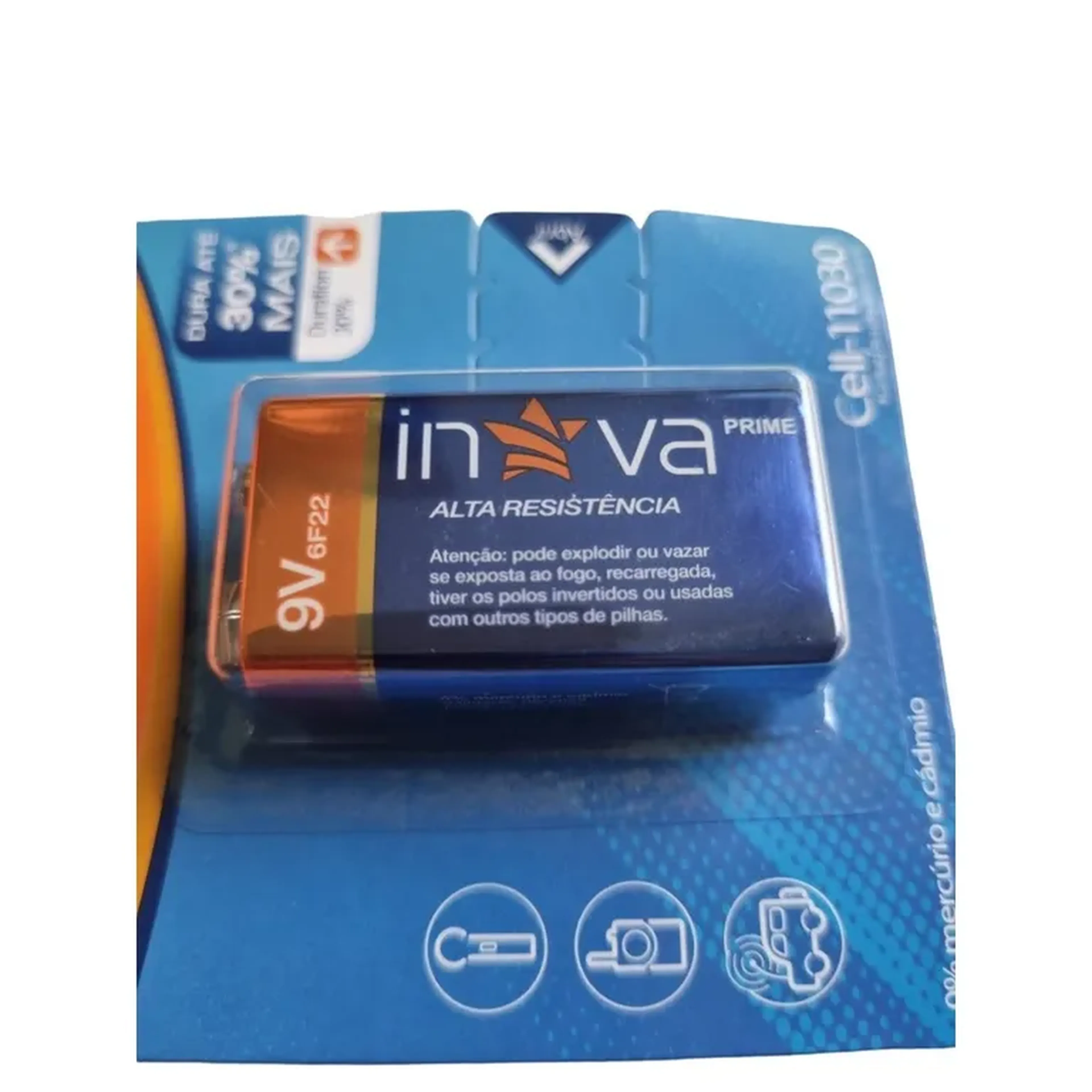 Pilha Cell-11054 9v De Alta Frequencia imagem