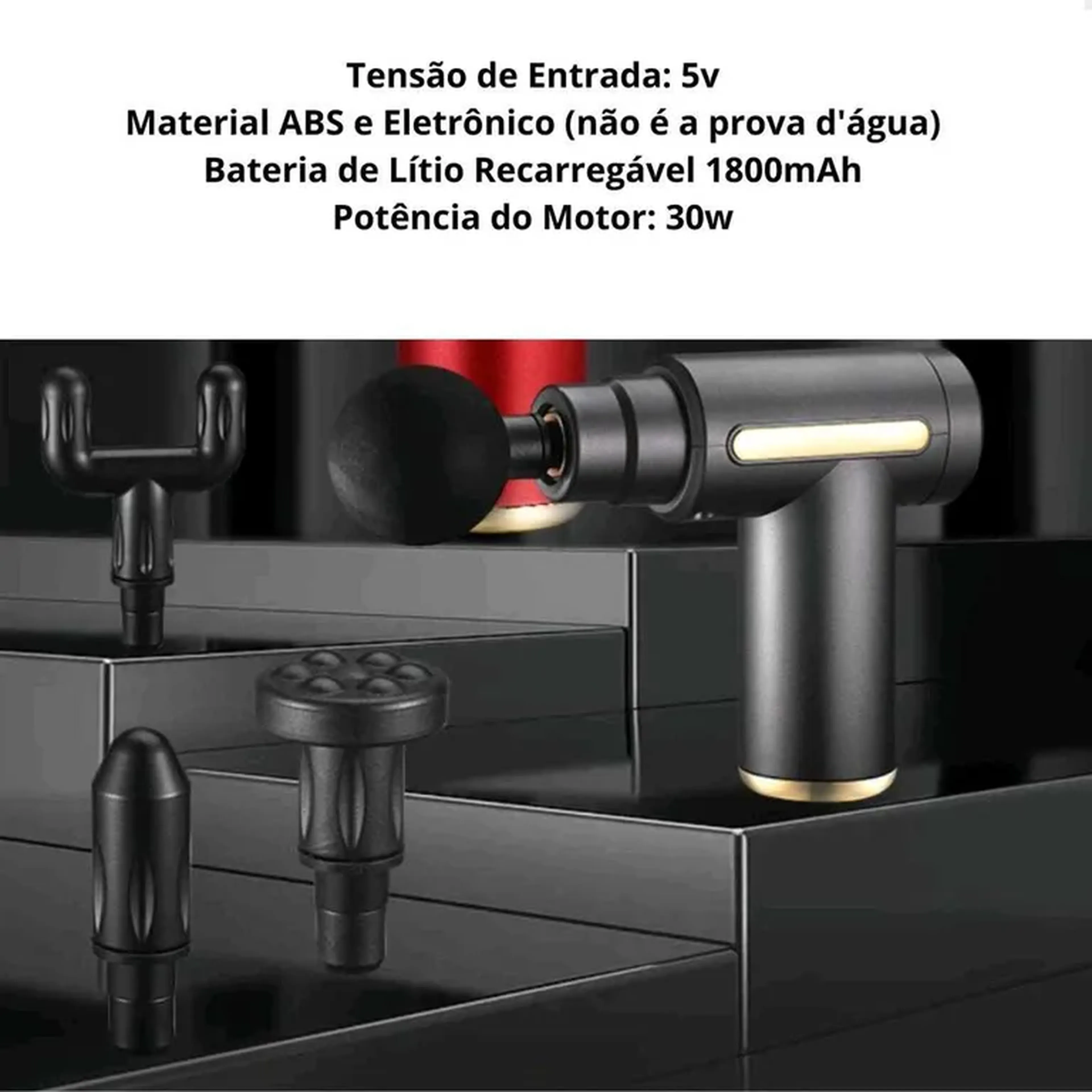 Pistola Massageadorora Bateria Profissional imagem