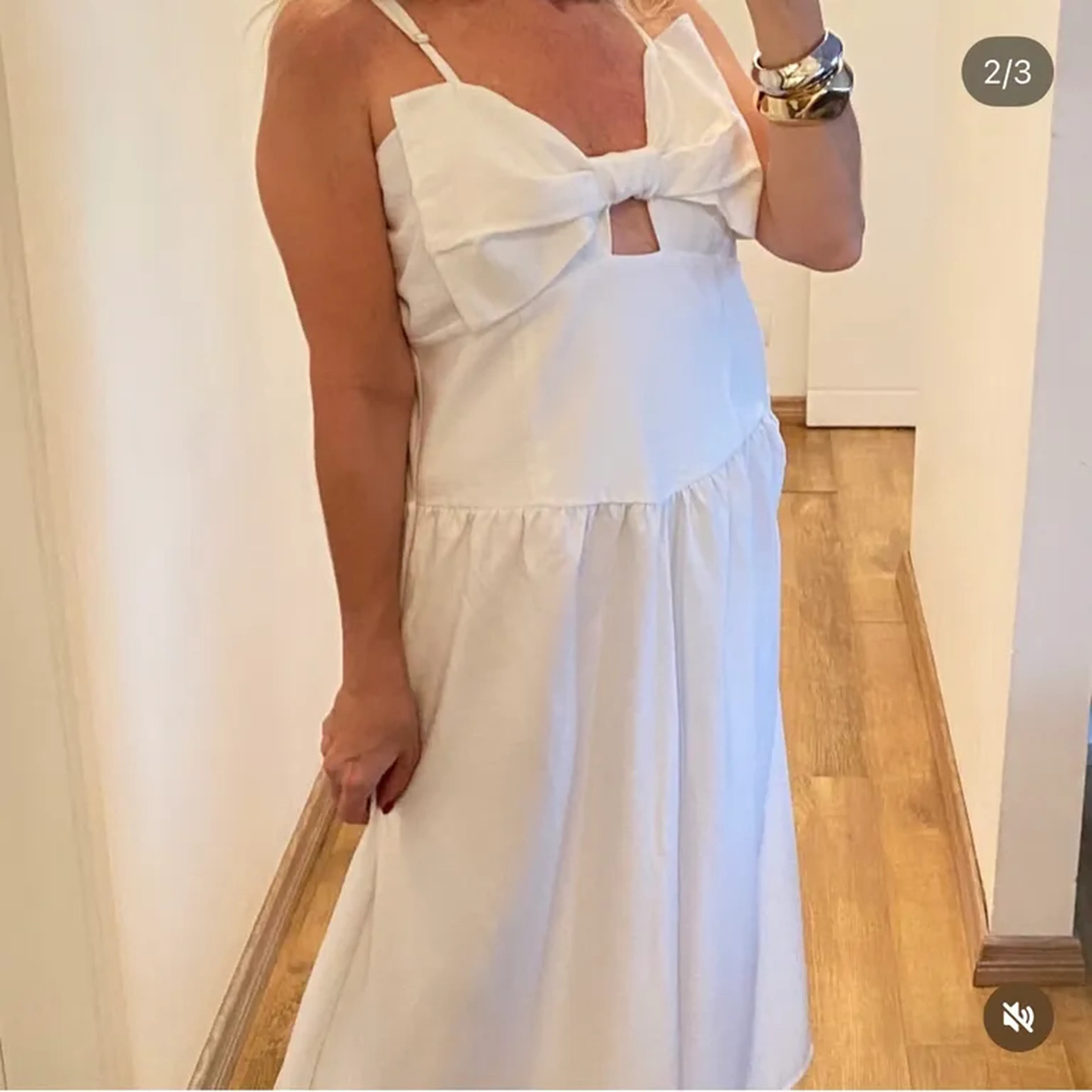 Vestido Viscolinho laço bustos imagem