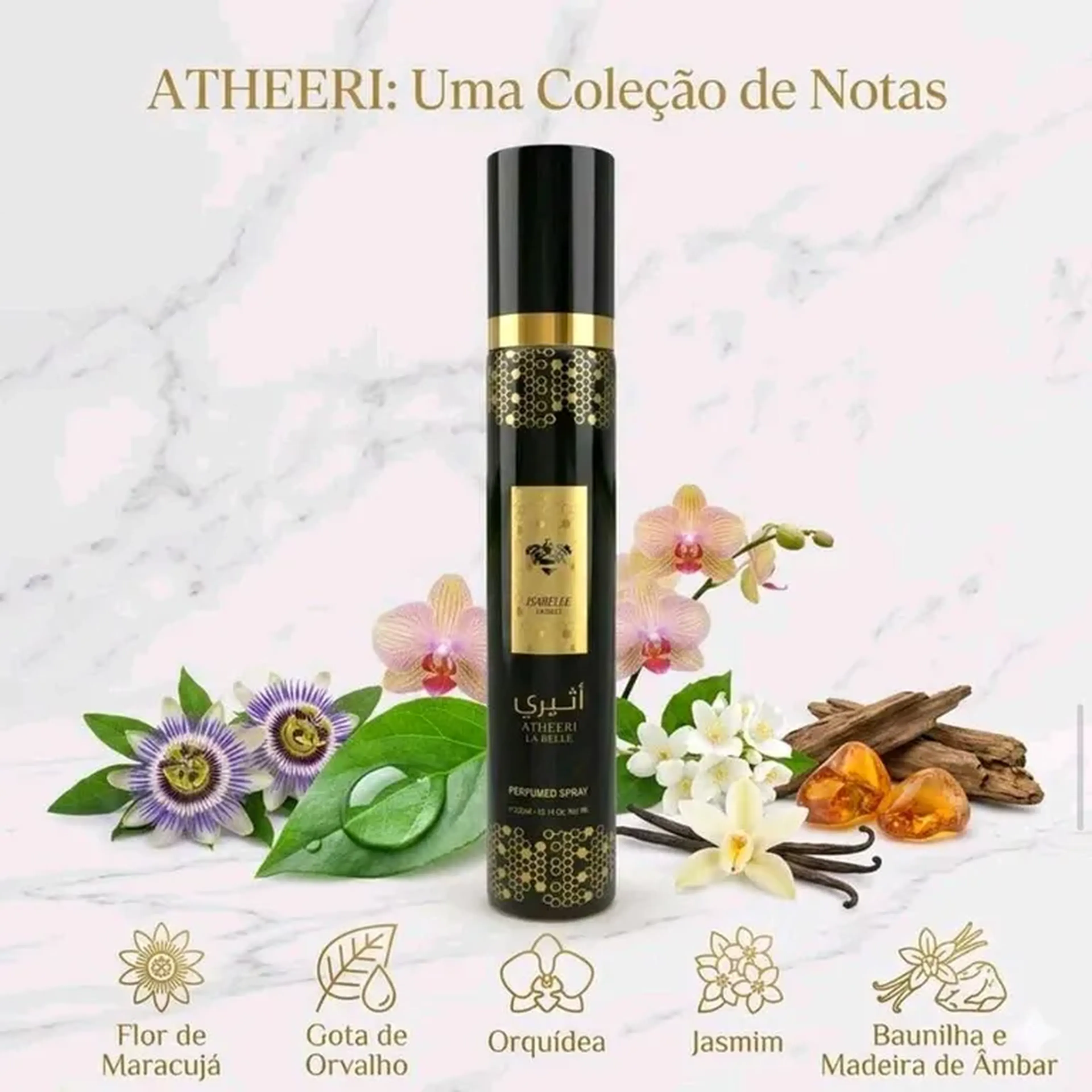 Body Splash Árabe Isabelle La Belle- Atheeri 300ML imagem