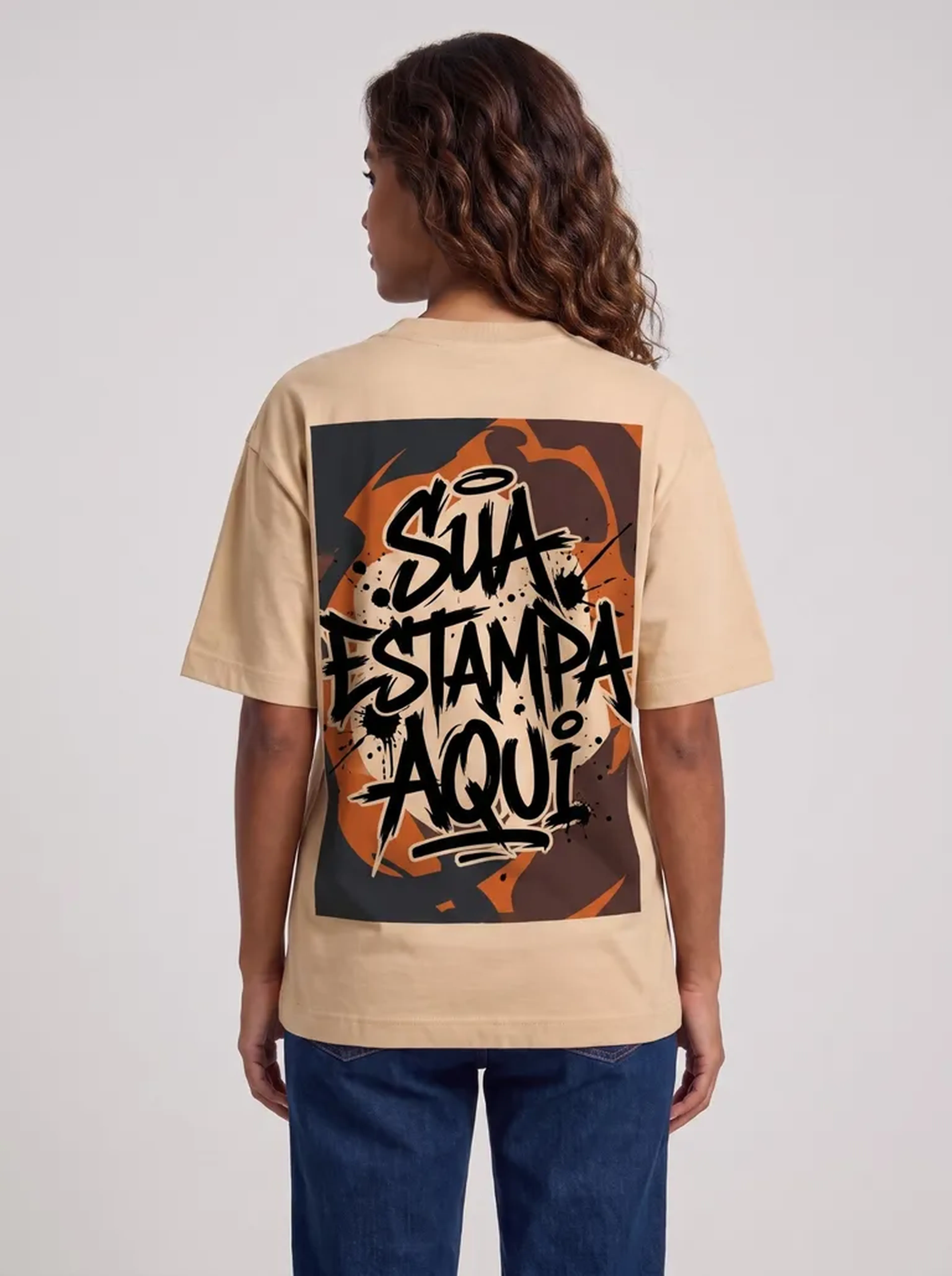 Oversized Palha Personalizada - (COSTAS) imagem