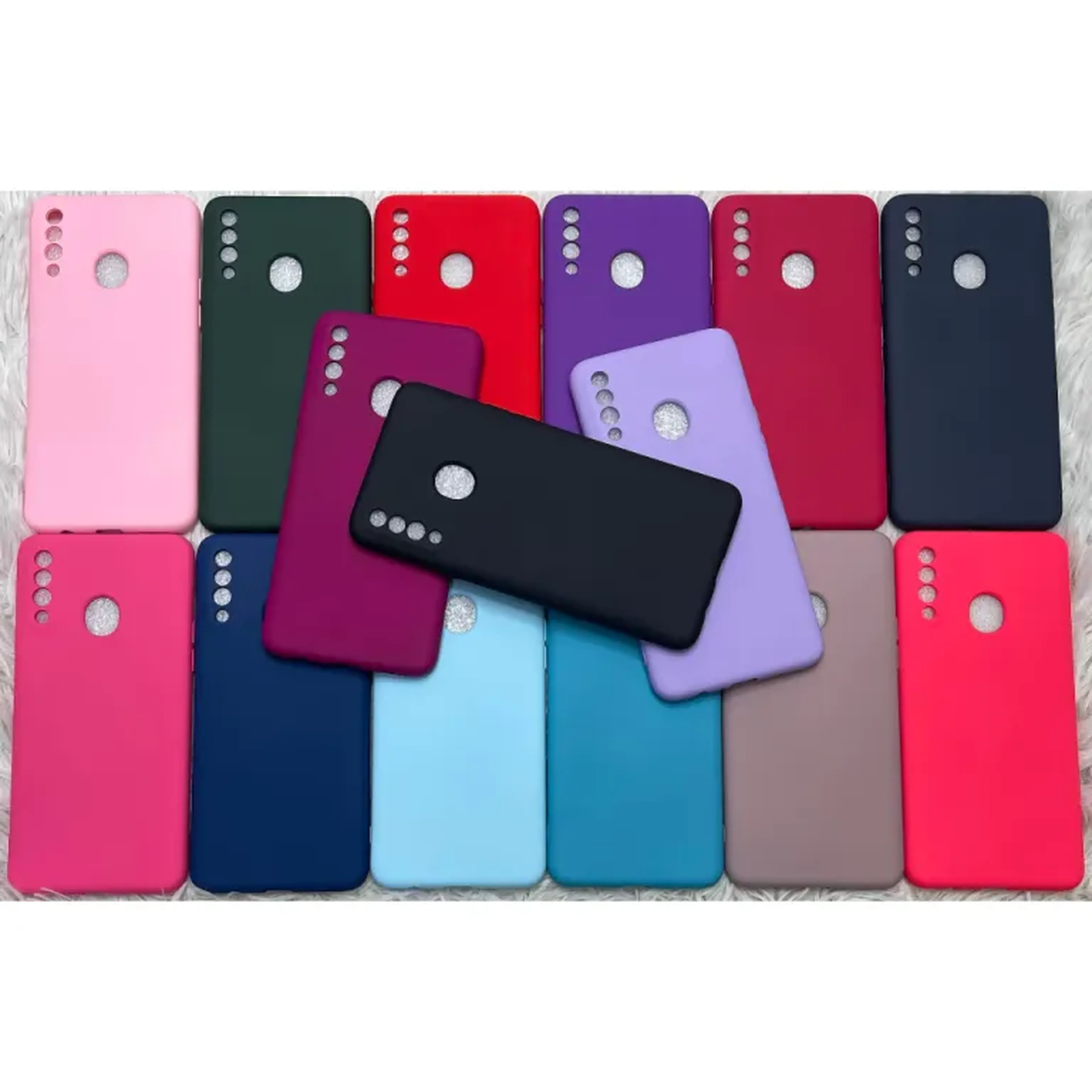 Capinha Galaxy A20, A30, de Silicone Aveludada imagem