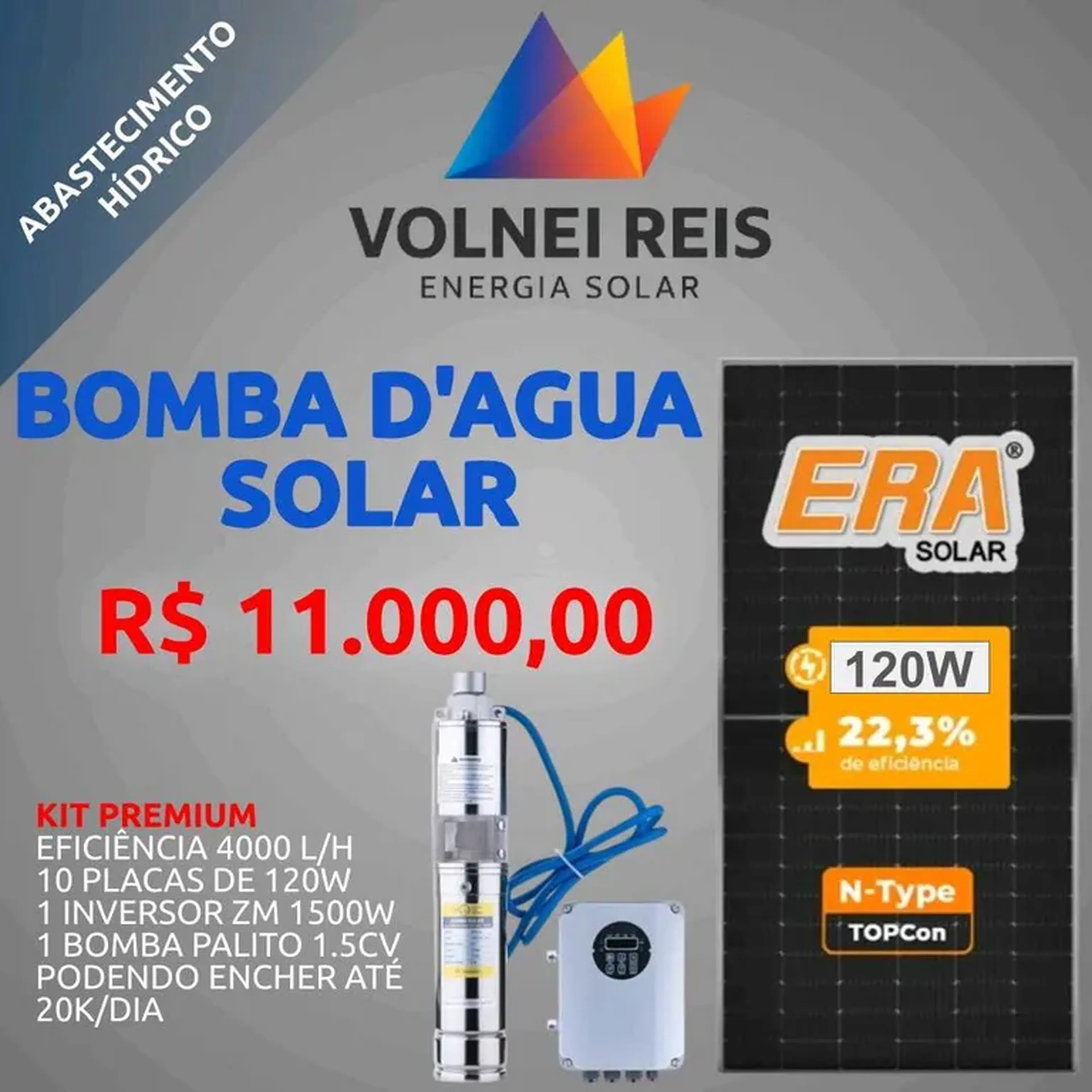 Bomba d'água Solar imagem