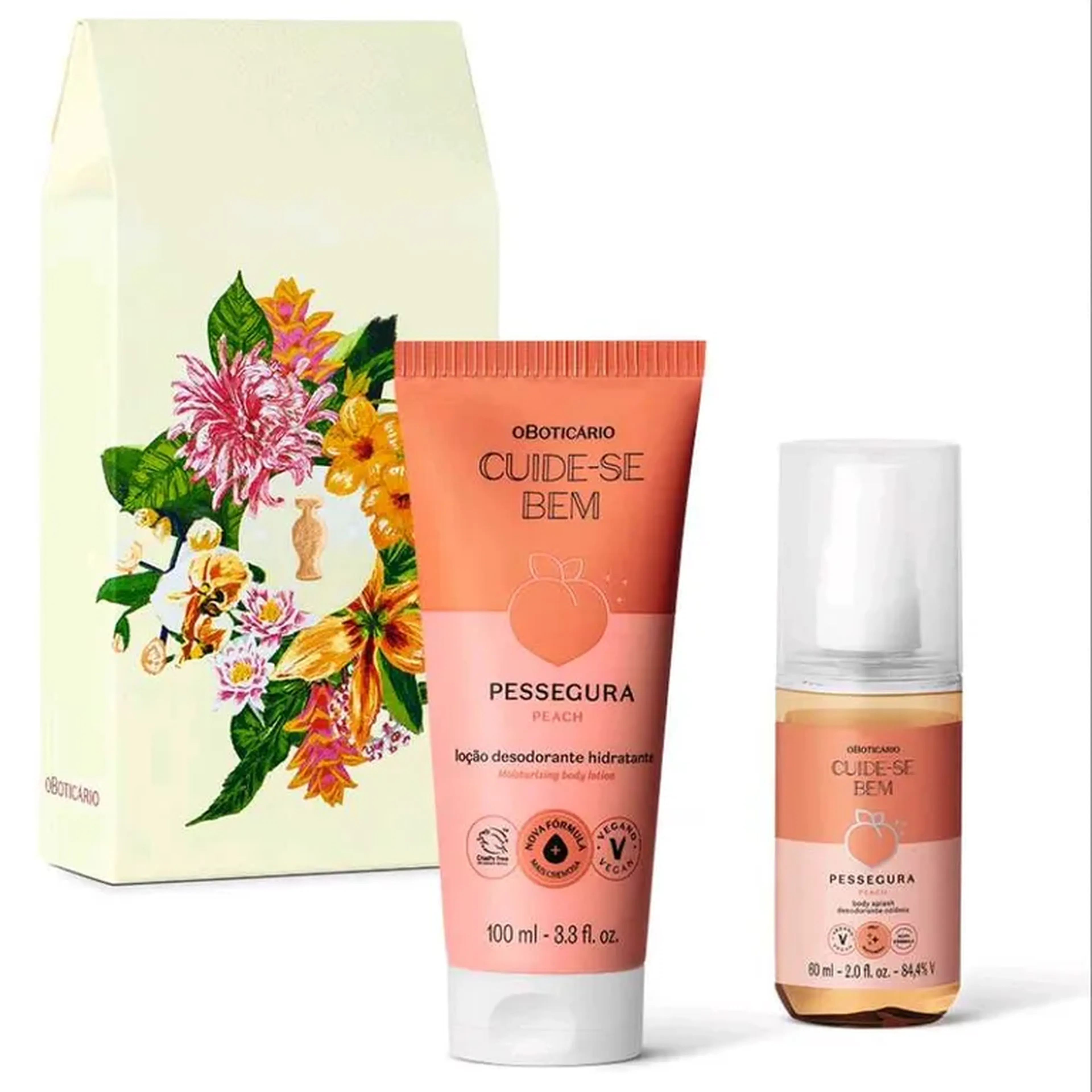 kit Presente Dia Das Mães Cuide-Se Bem Pessegura ( 2 Itens) imagem