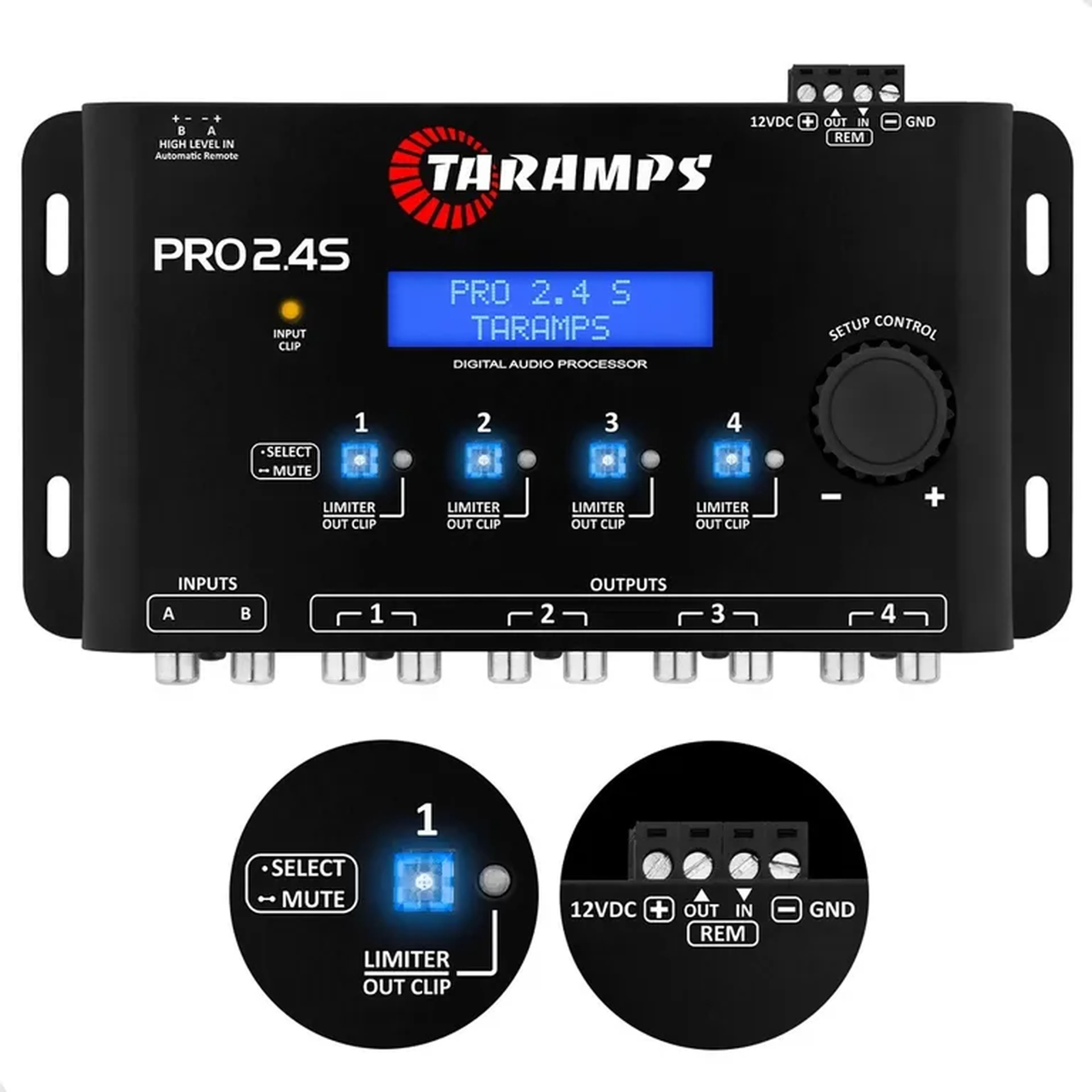 Processador Profissional Audio Digital Taramps PRO 2.4S imagem