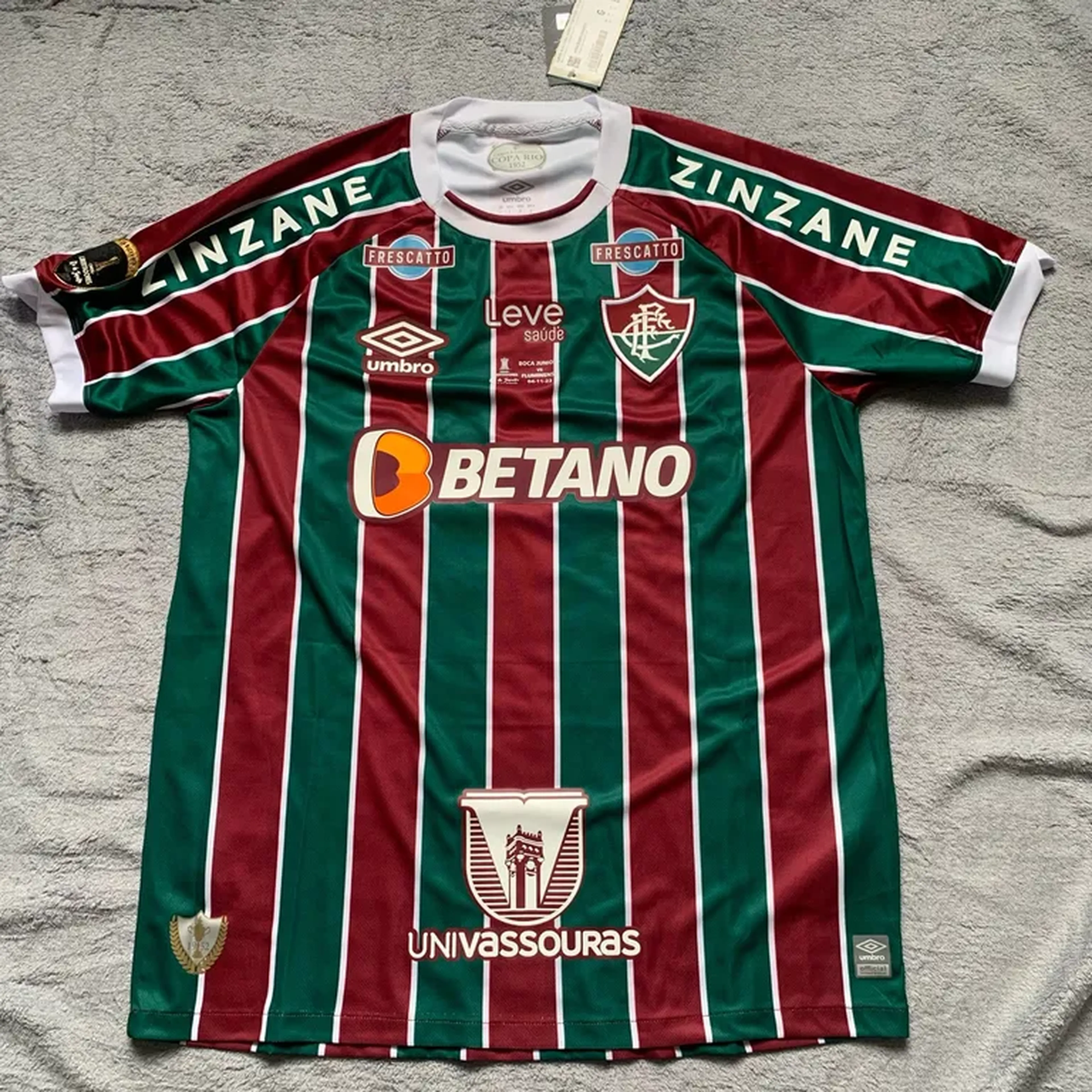 Camisa Fluminense 2023 GLÓRIA ETERNA #14 G. Cano #9 J. Kennedy imagem