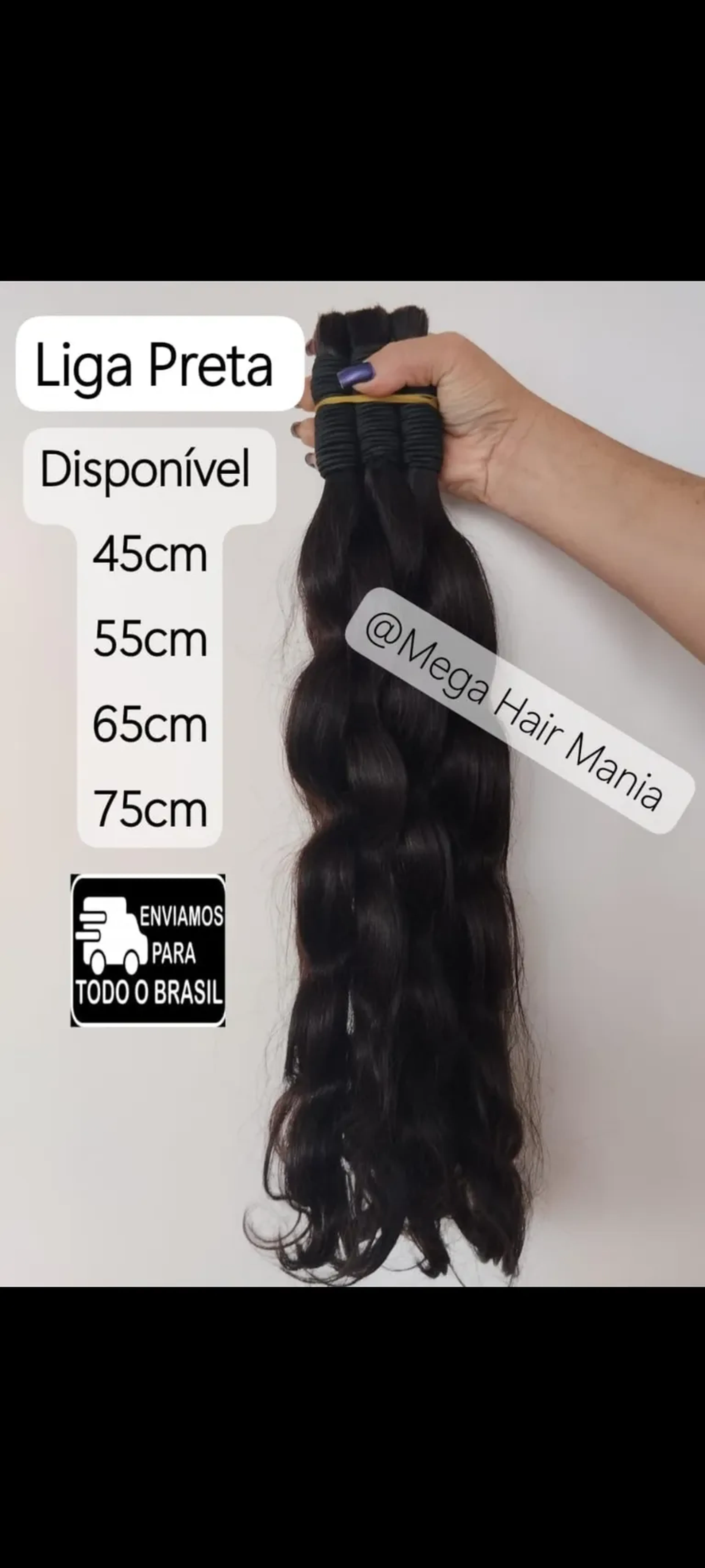 Indiano liga Preta 55cm imagem