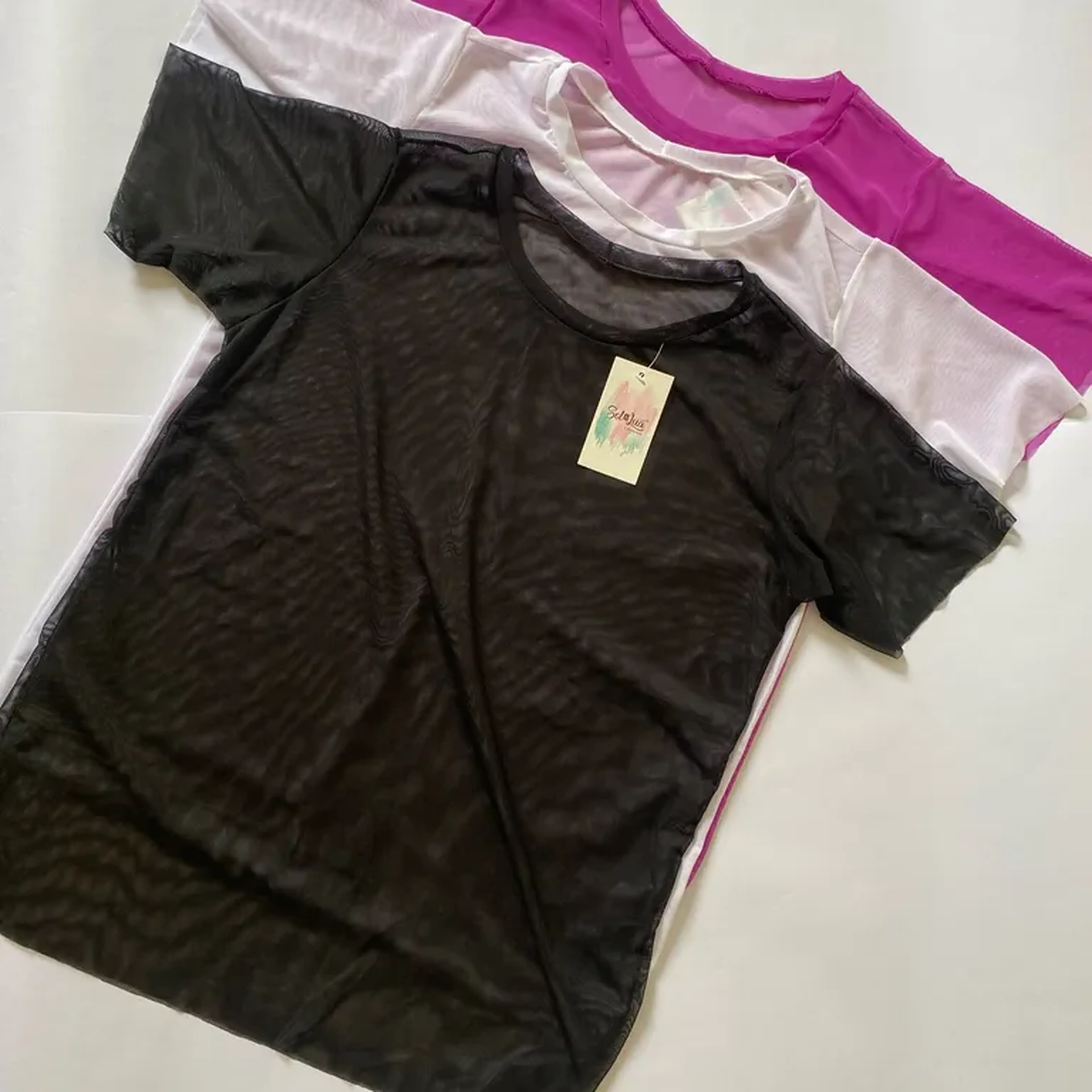 Blusa de Tule Tam. Único imagem