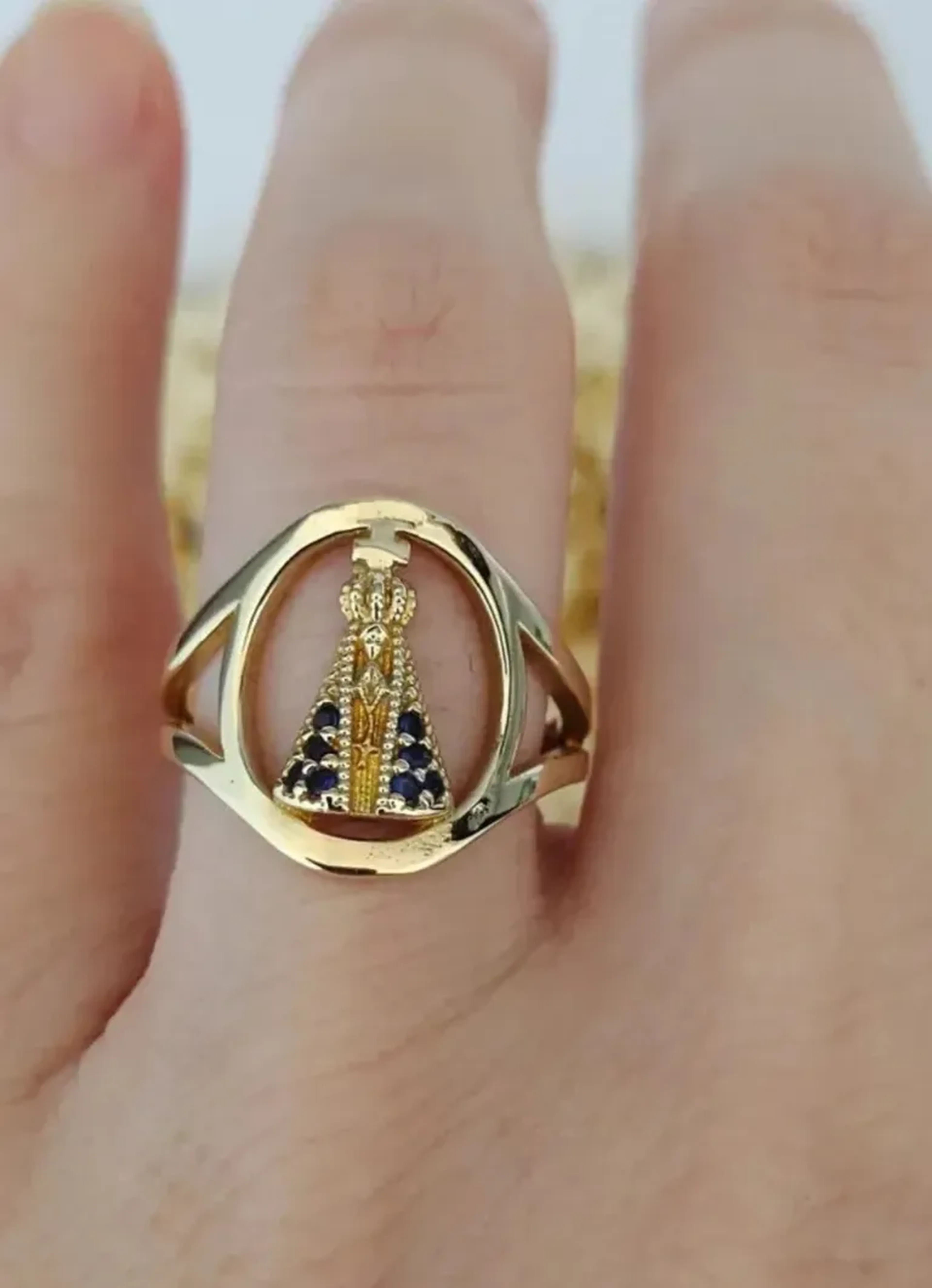 Anel Nossa Senhora Aparecida imagem