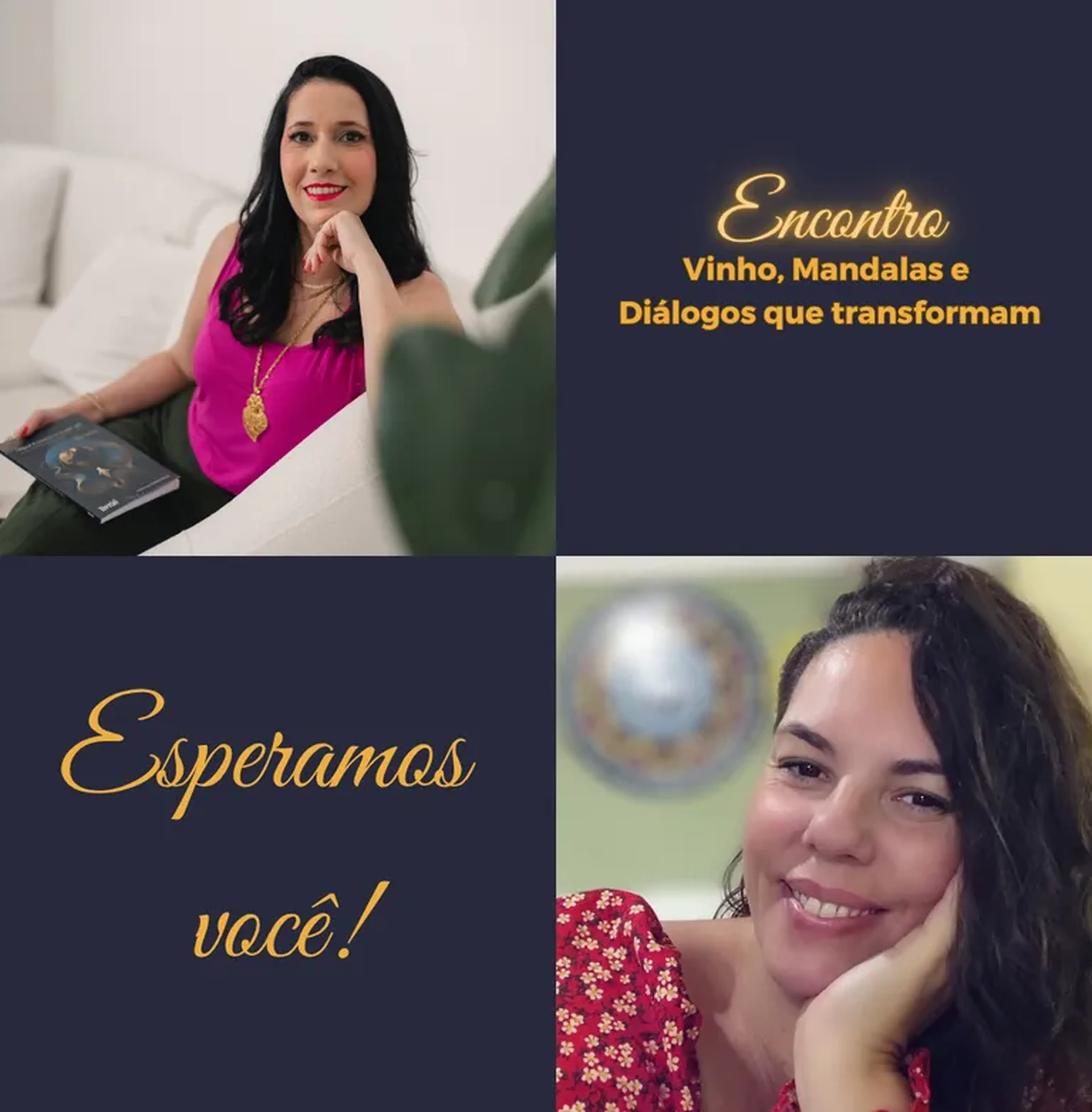 Encontro Vinho, Mandala e Diálogos que transformam imagem