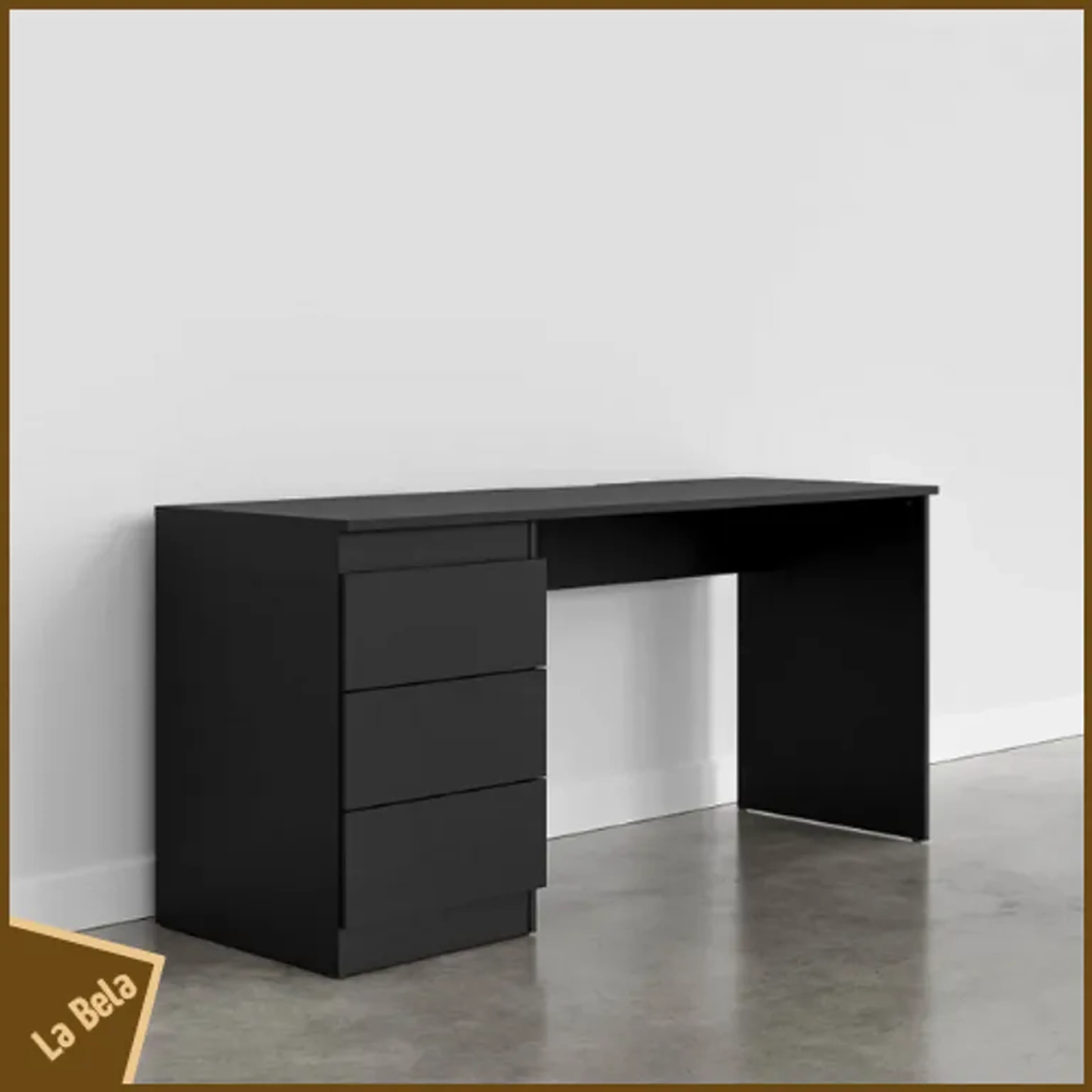 Mesa Gamer Preta + Gaveteiro 3 Gavetas imagem