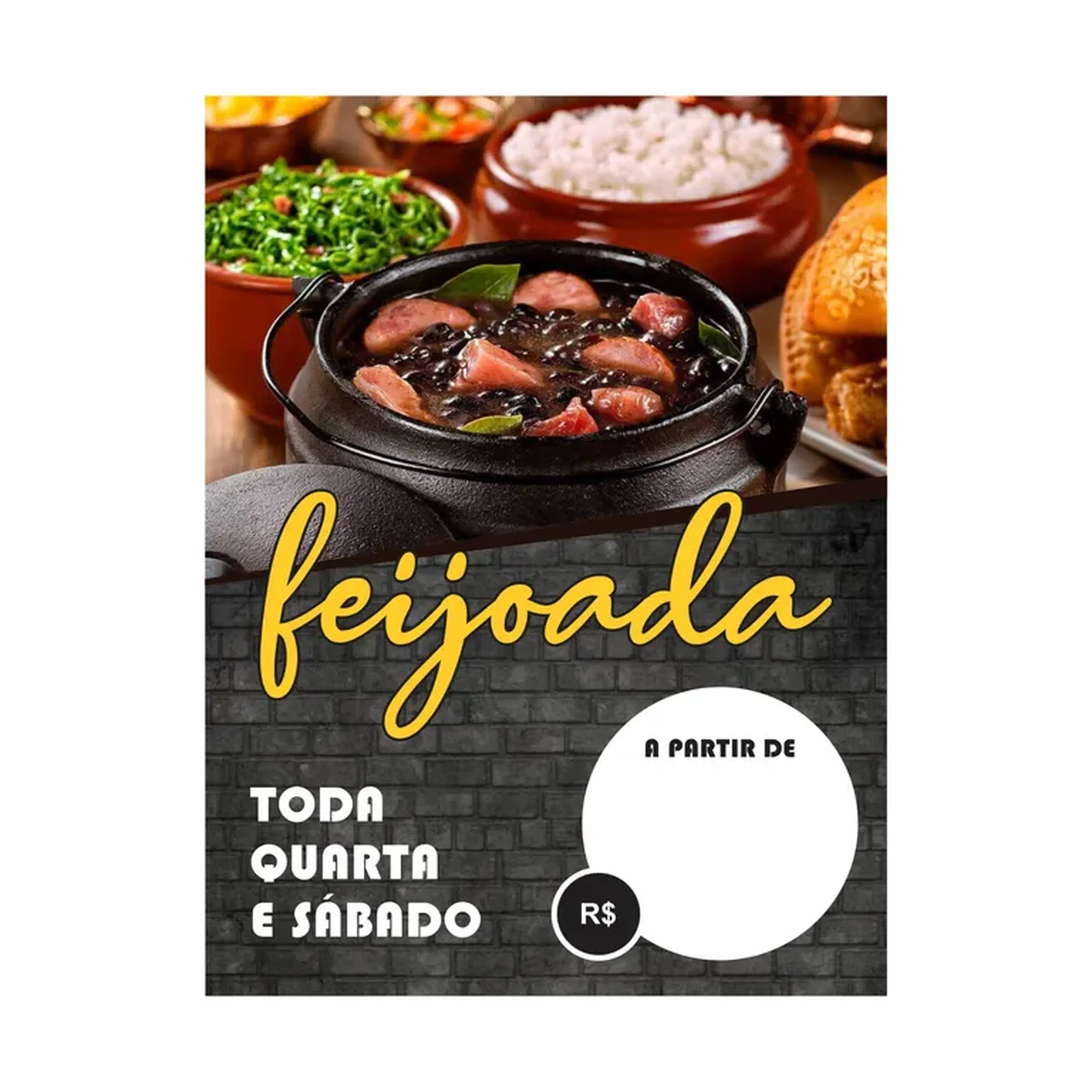 BANNER FEIJOADA 60X80 imagem