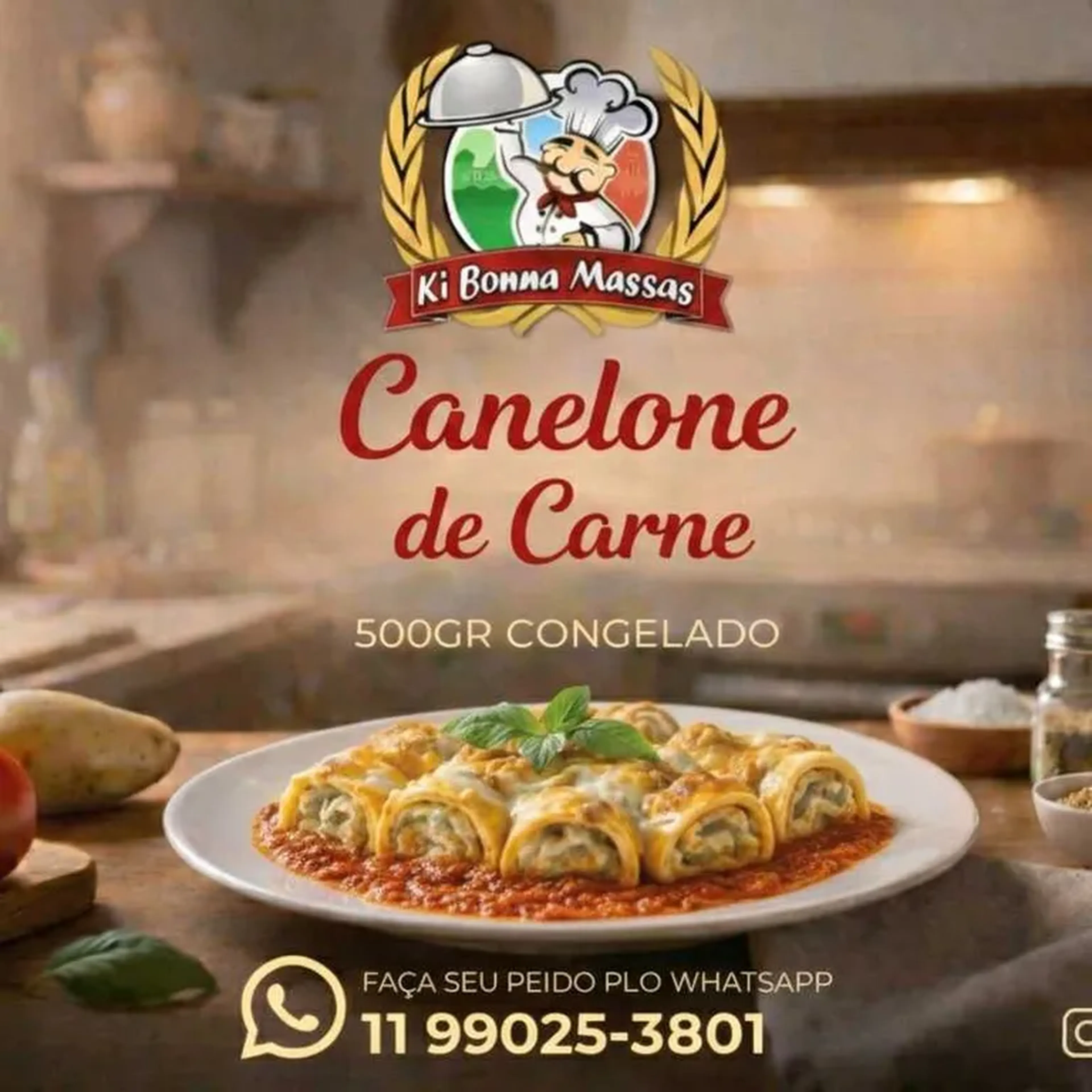 Canelone de carne. imagem