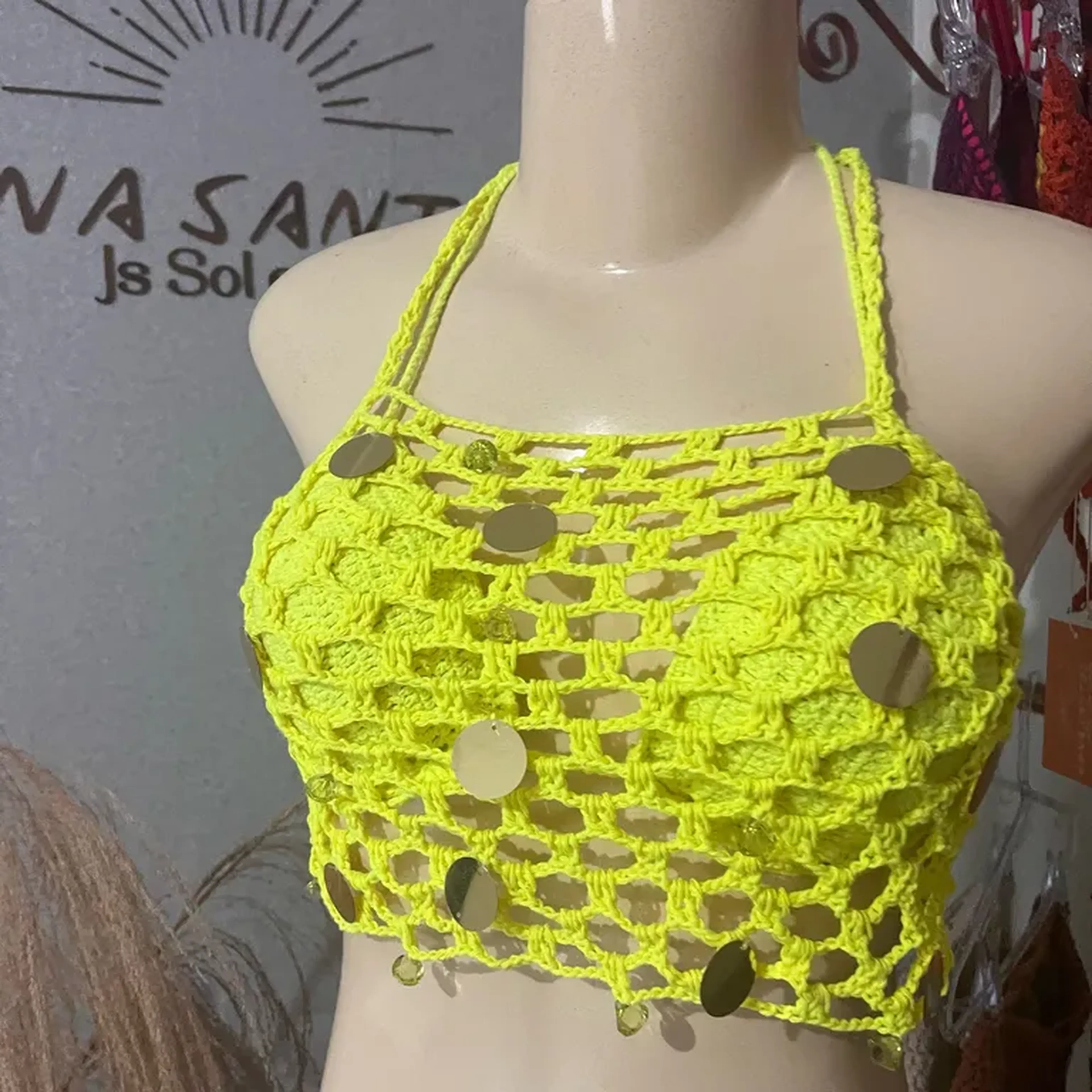 Cropped tela verde neon imagem