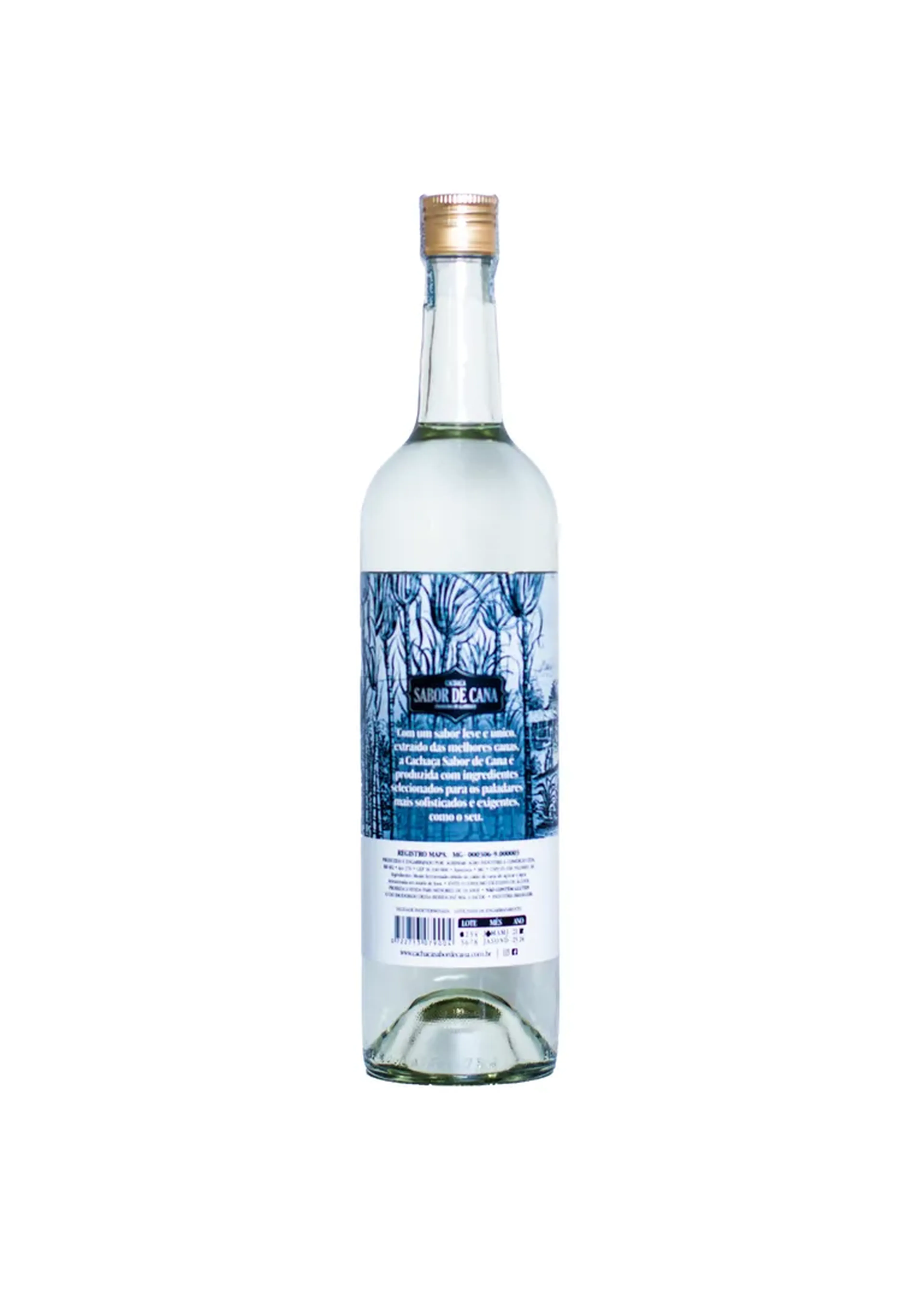 Cachaça Artesanal Sabor de Cana Prata imagem