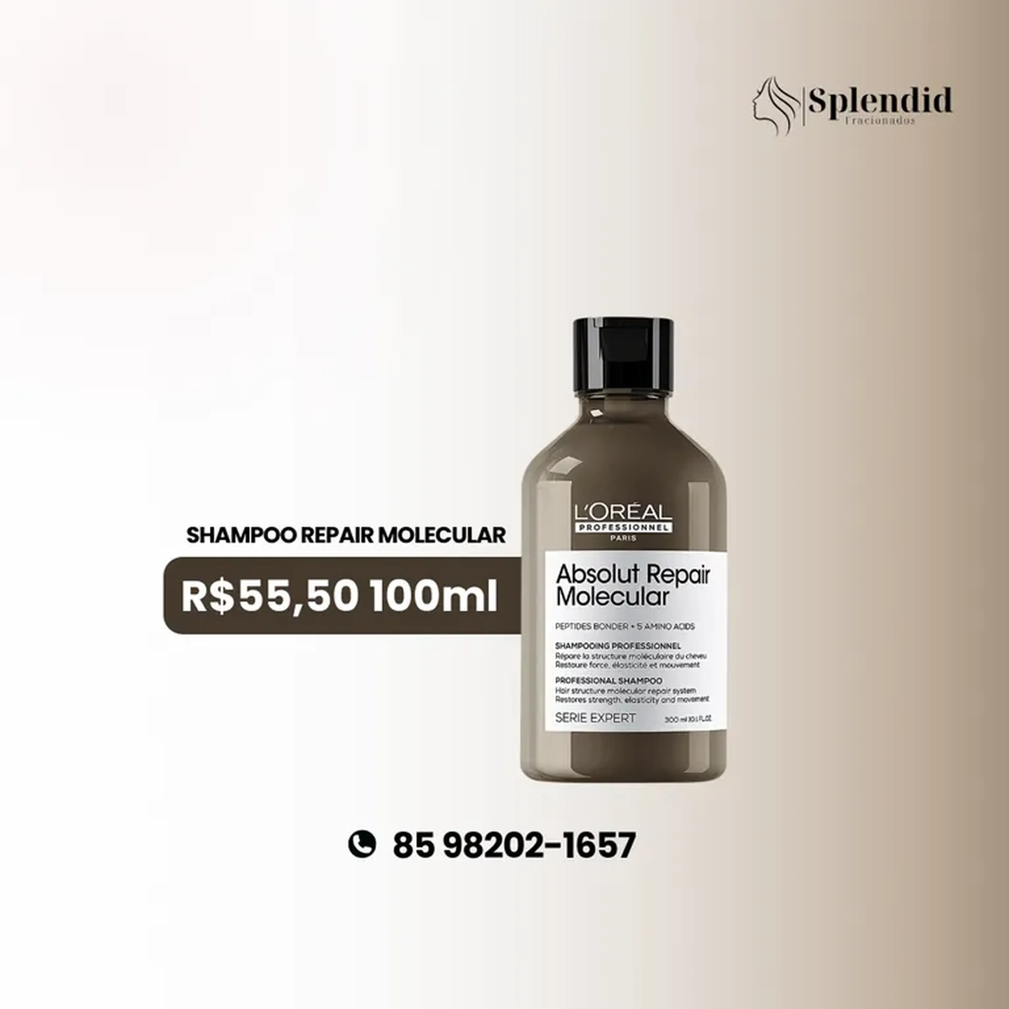 L’Oréal Molecular Shampoo fracionados imagem