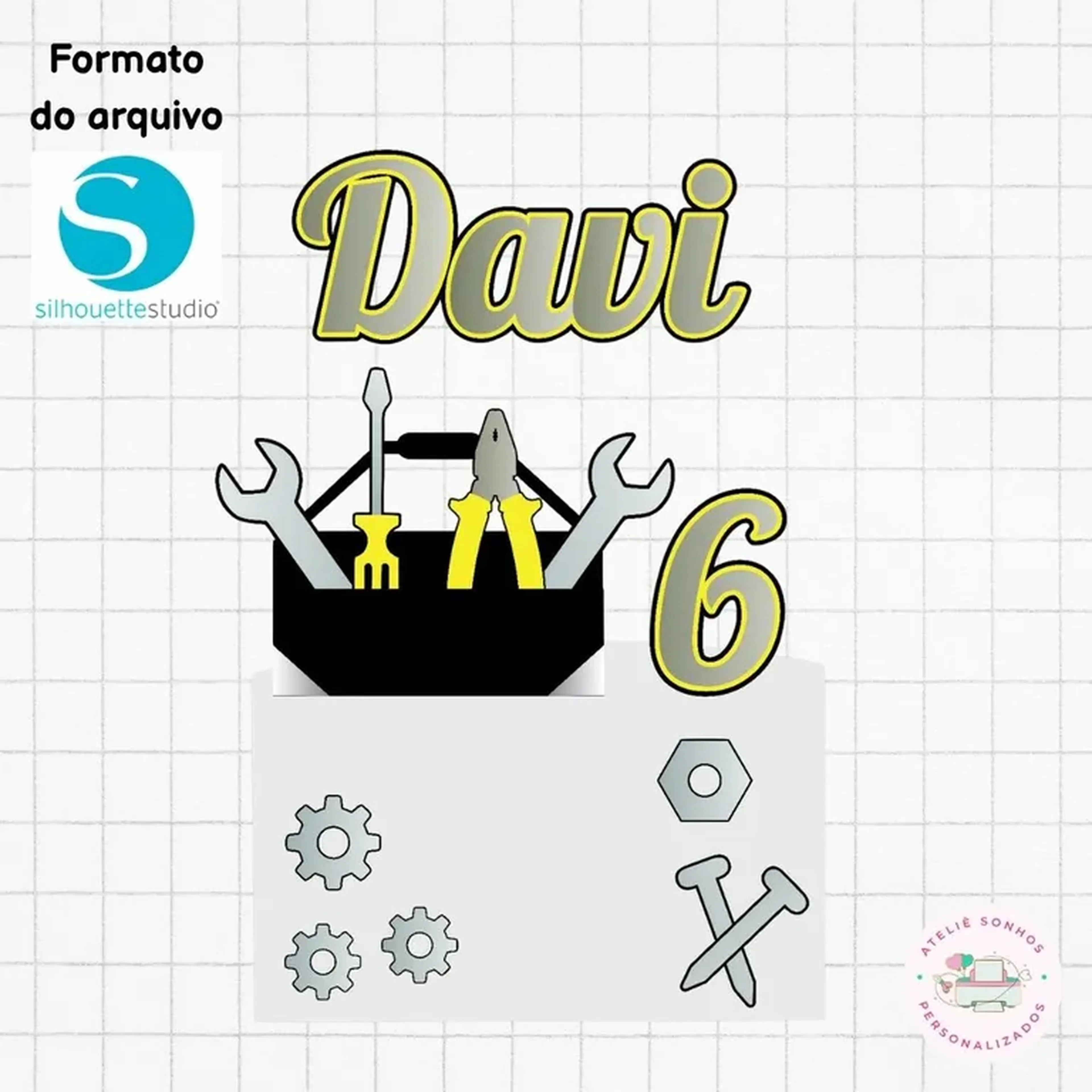 Arquivo Digital Topo de bolo - Ferramentas imagem