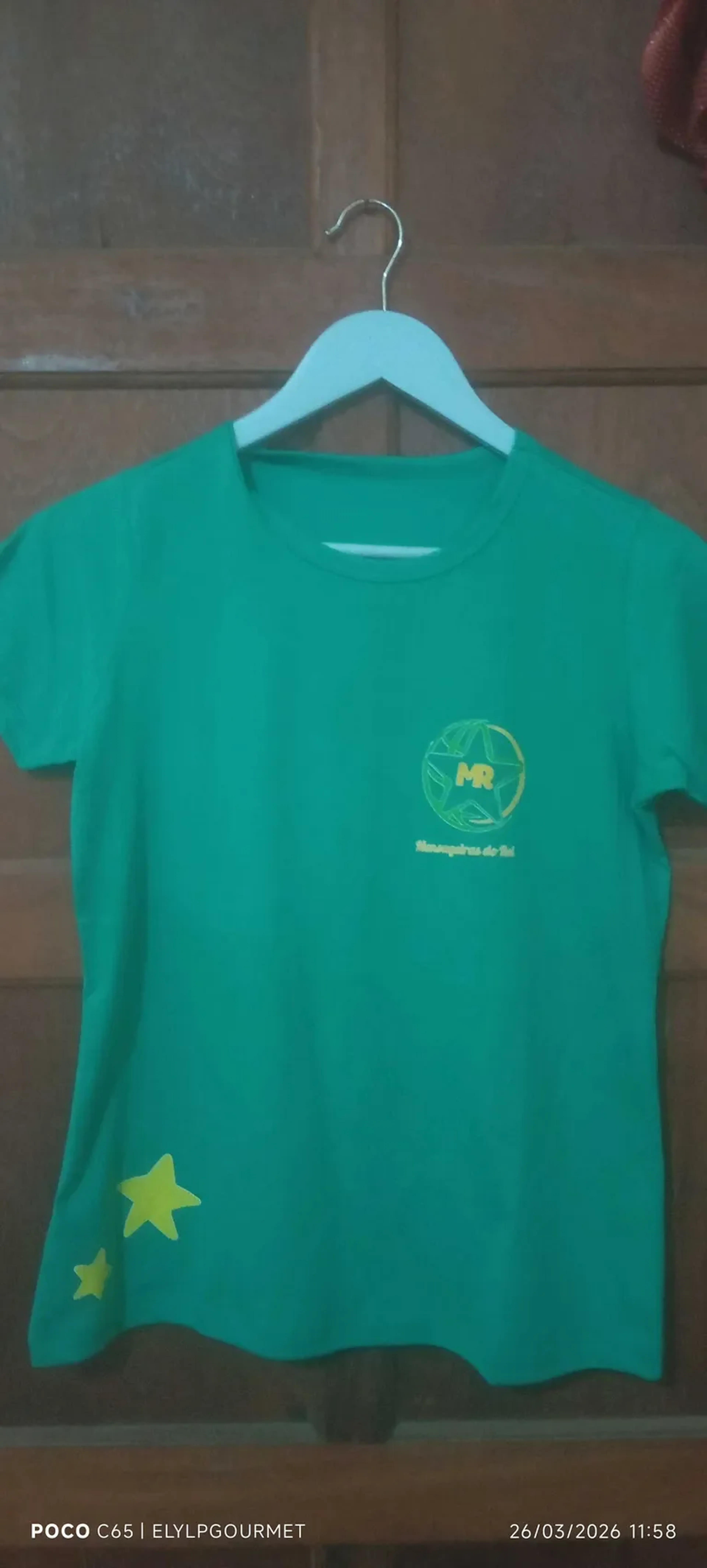 Camiseta personalizada colorida apenas frente imagem