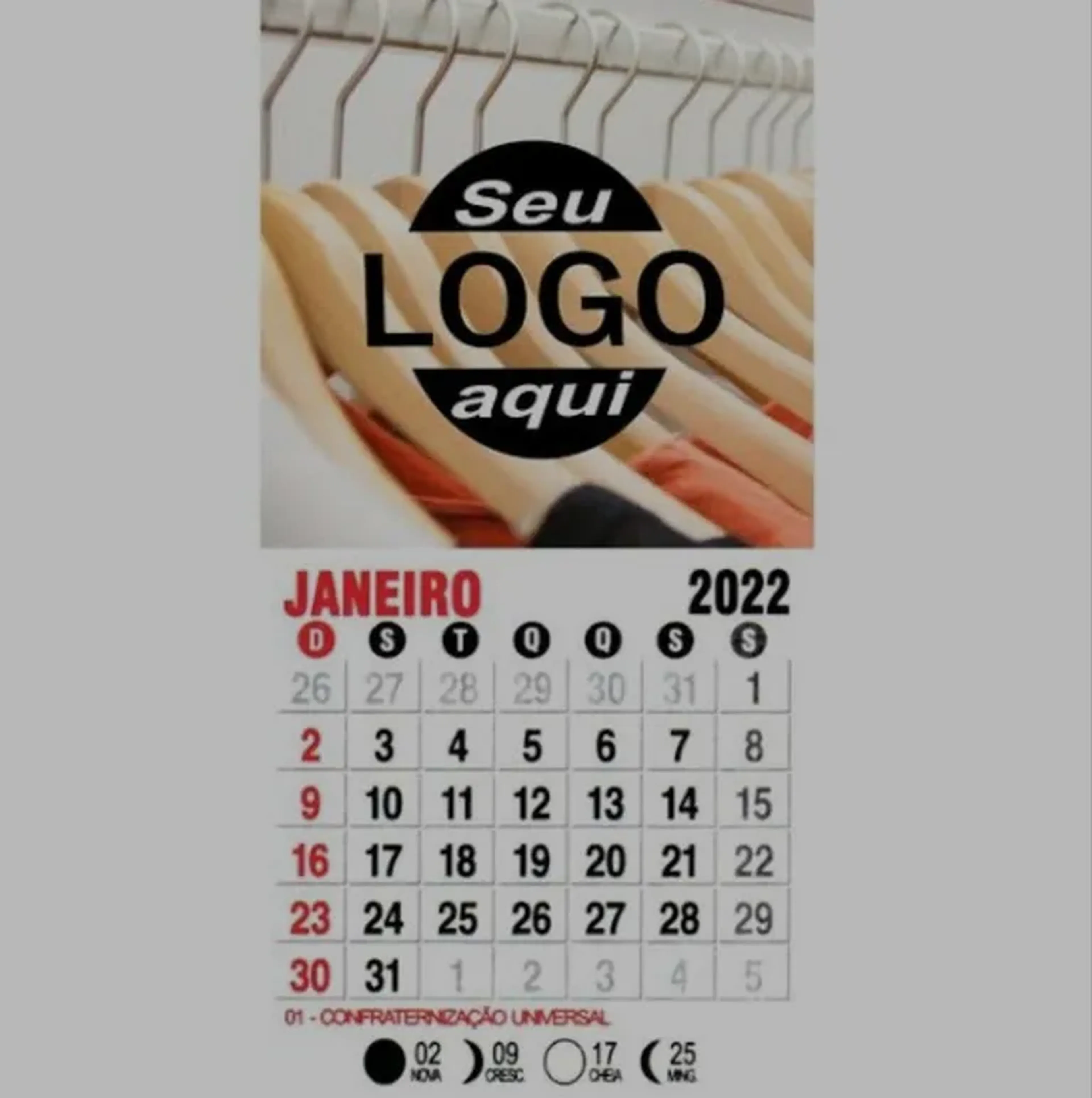 Imã de Geladeira Mini Calendário imagem