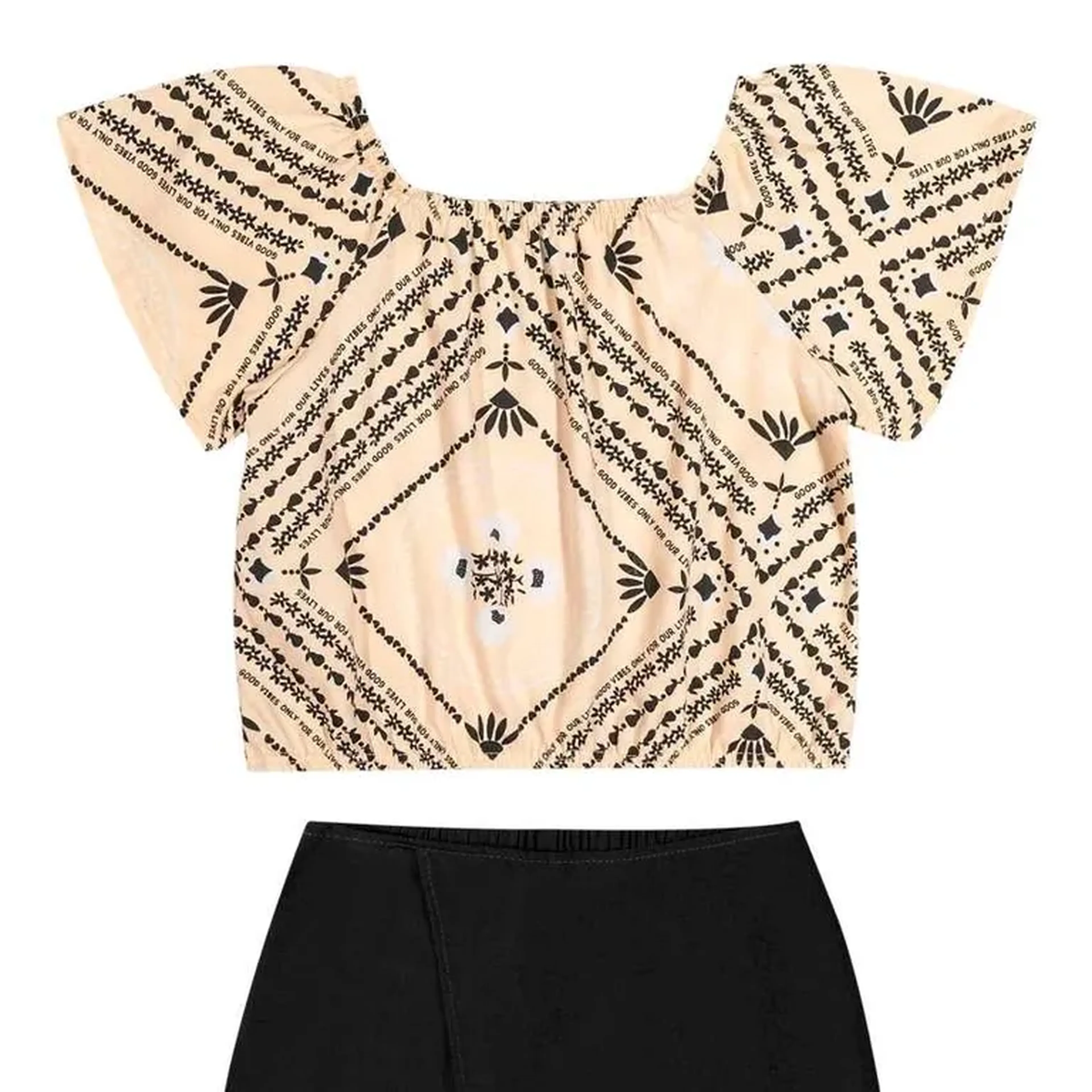 Conj Cropped Ciganinha imagem