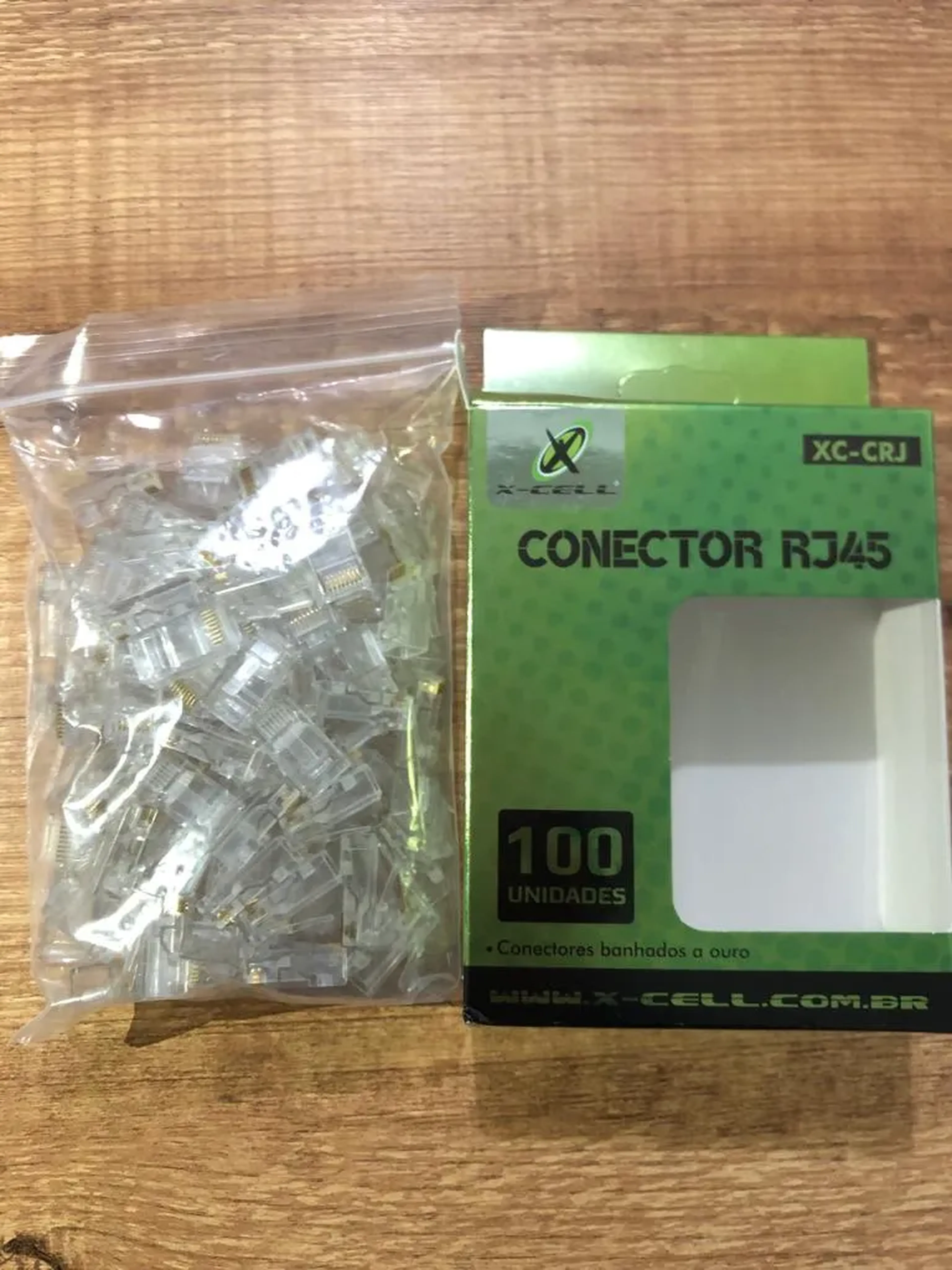 100 Conector RJ 45 (frete Grátis) imagem