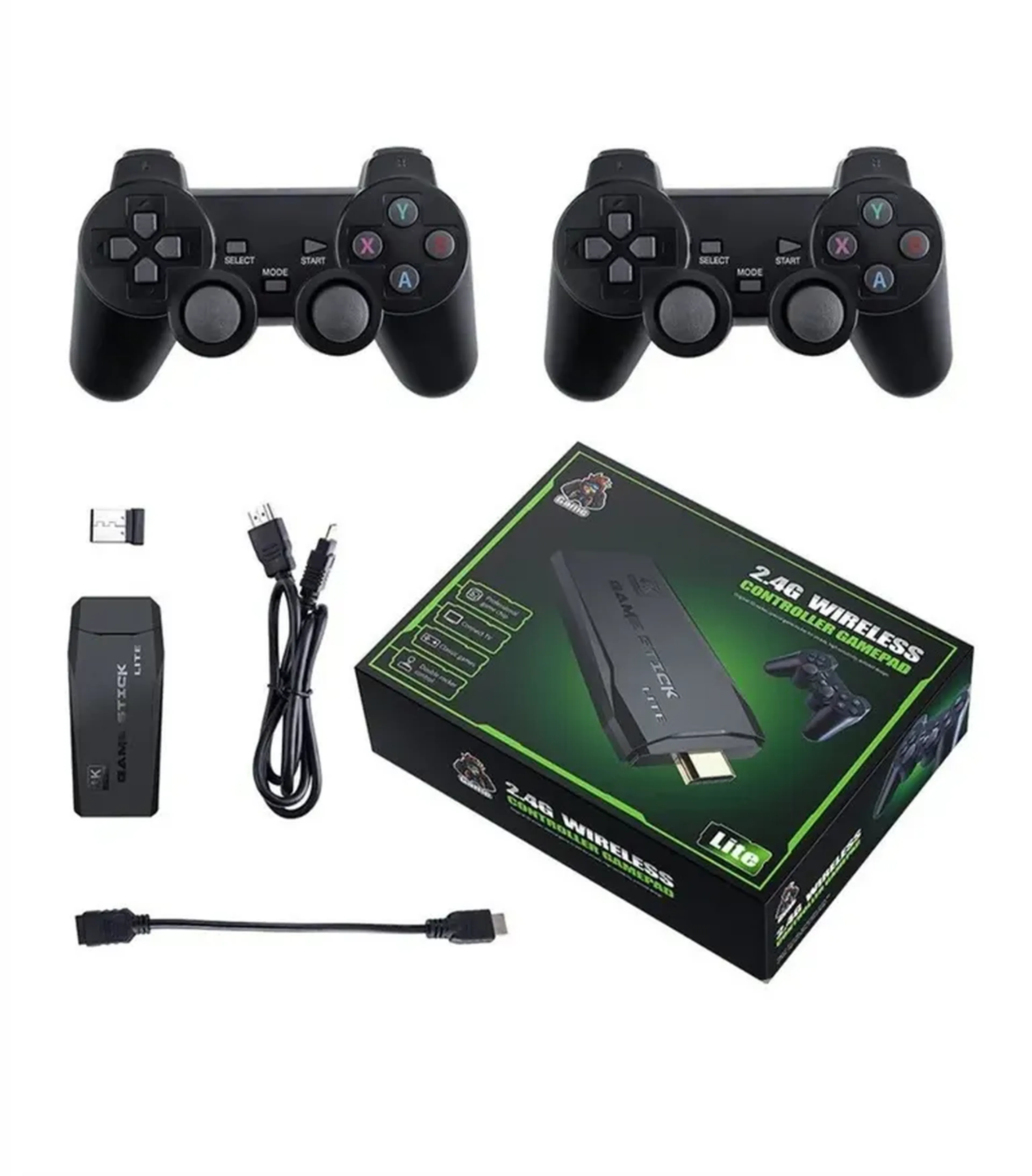 Game Retrô com 20 mil jogos e Dois Controles Sem Fio imagem