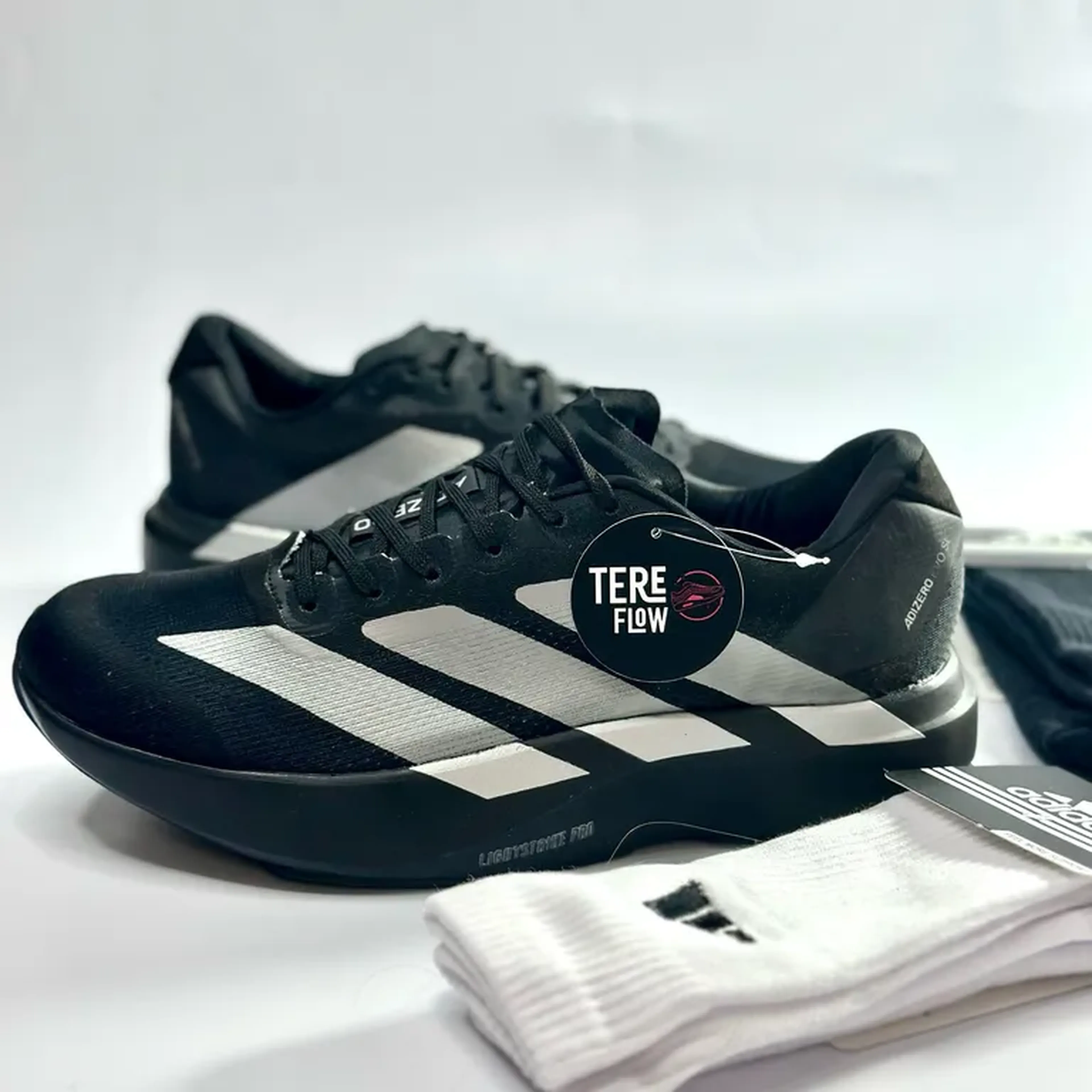 Adidas Adizero Evo Preto Prata imagem