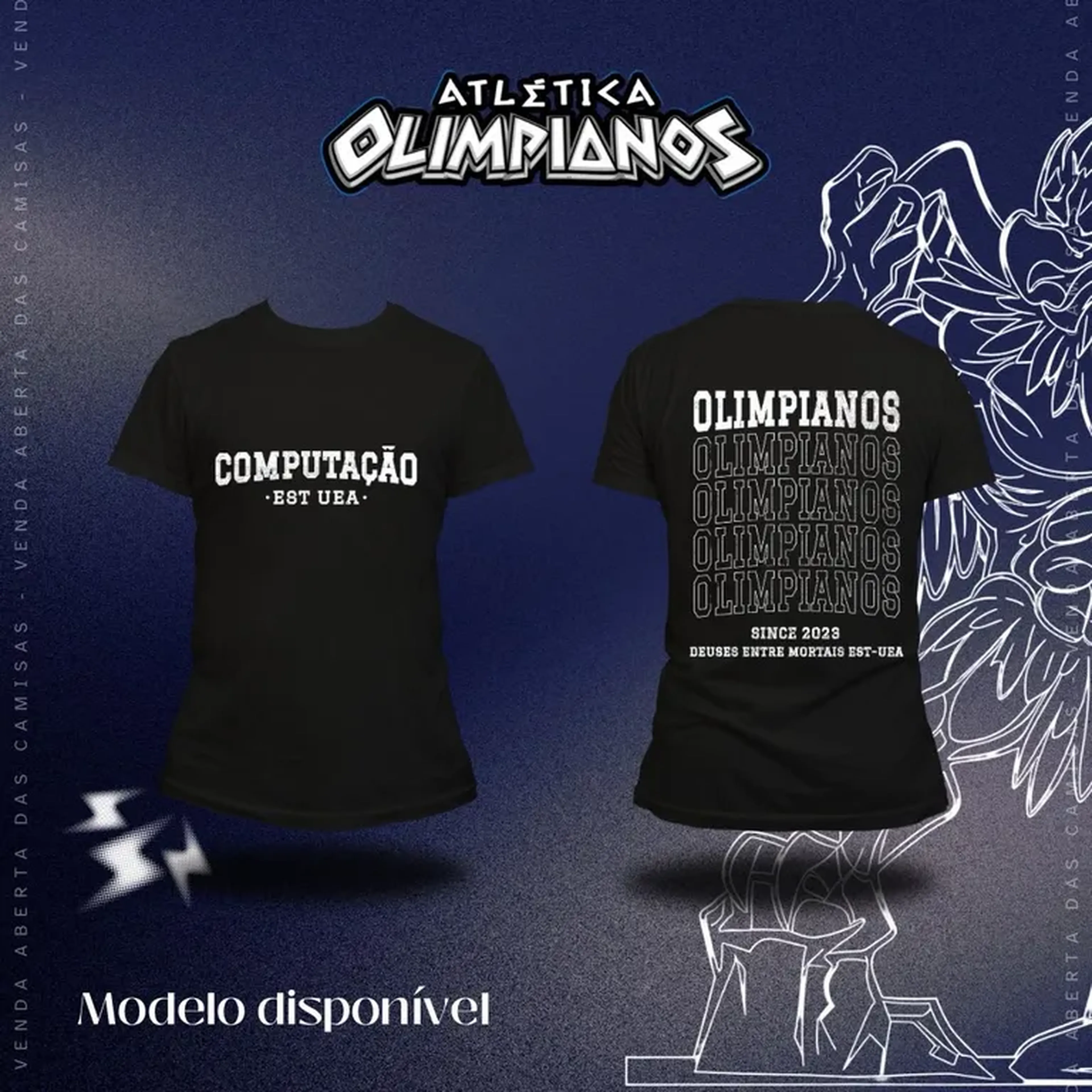 Camiseta Olimpianos - Computação imagem