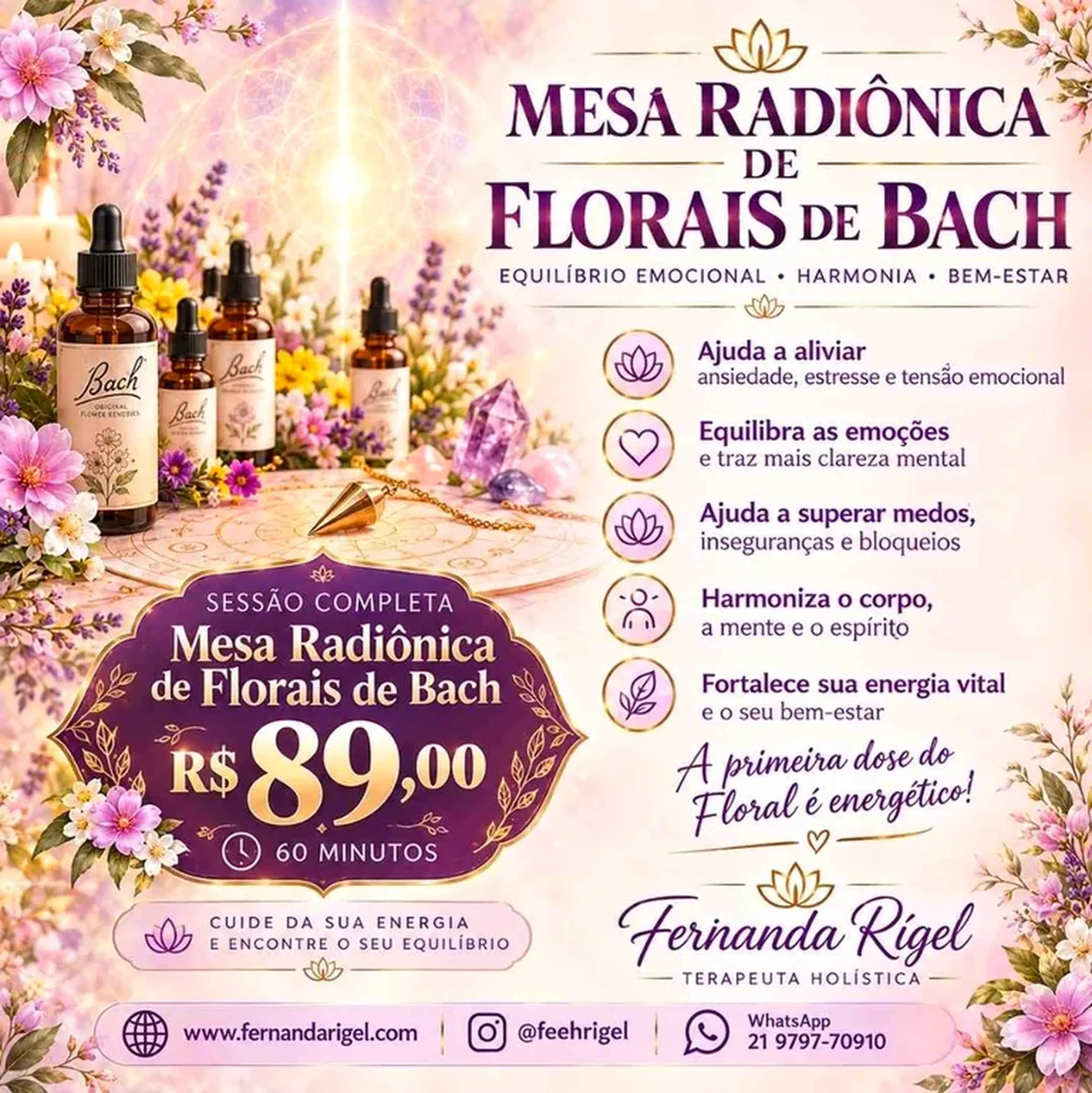 Mesa Radiônica Florais de Bach imagem