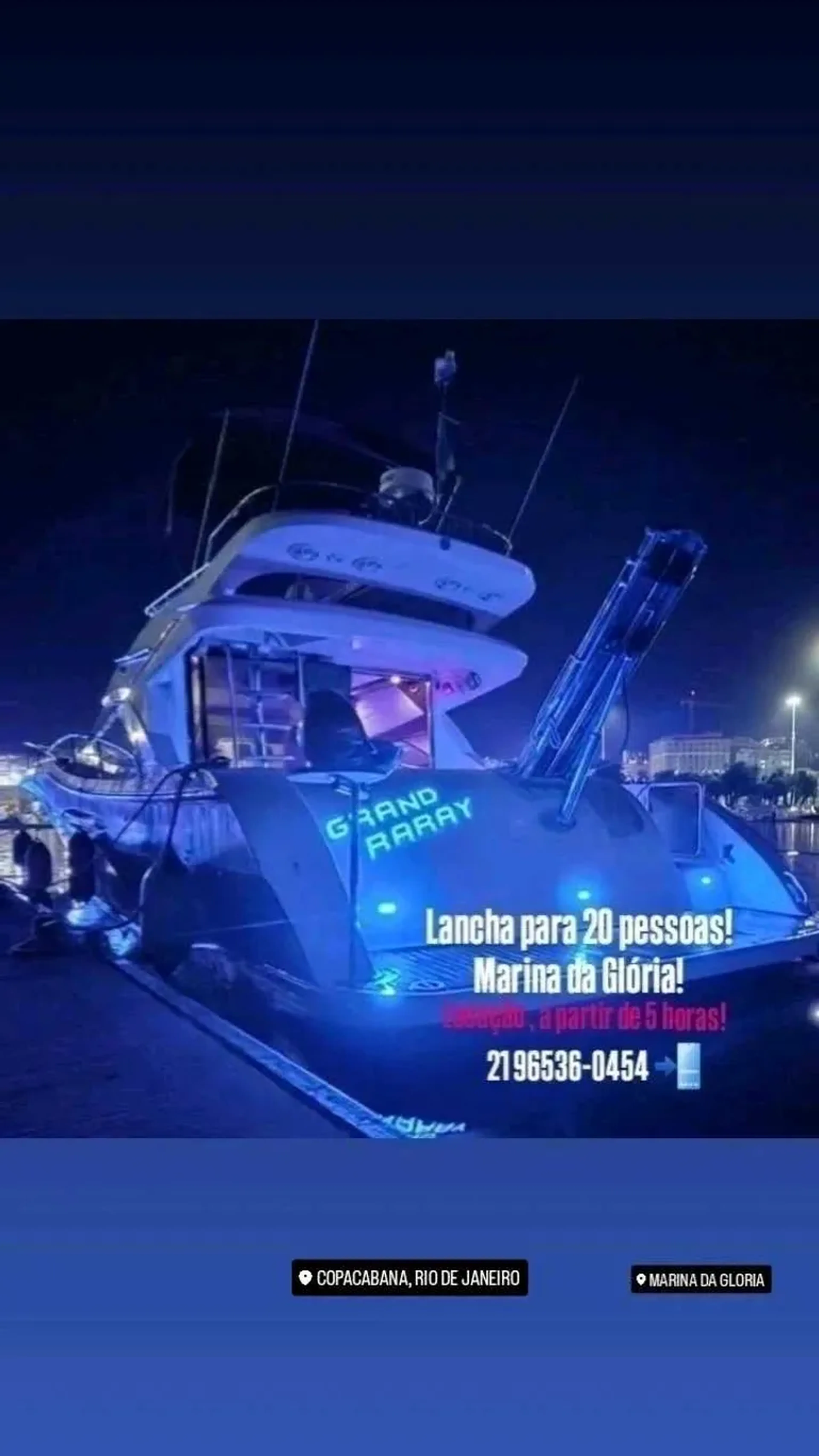 lancha GRAND RARAY 20 passageiros imagem
