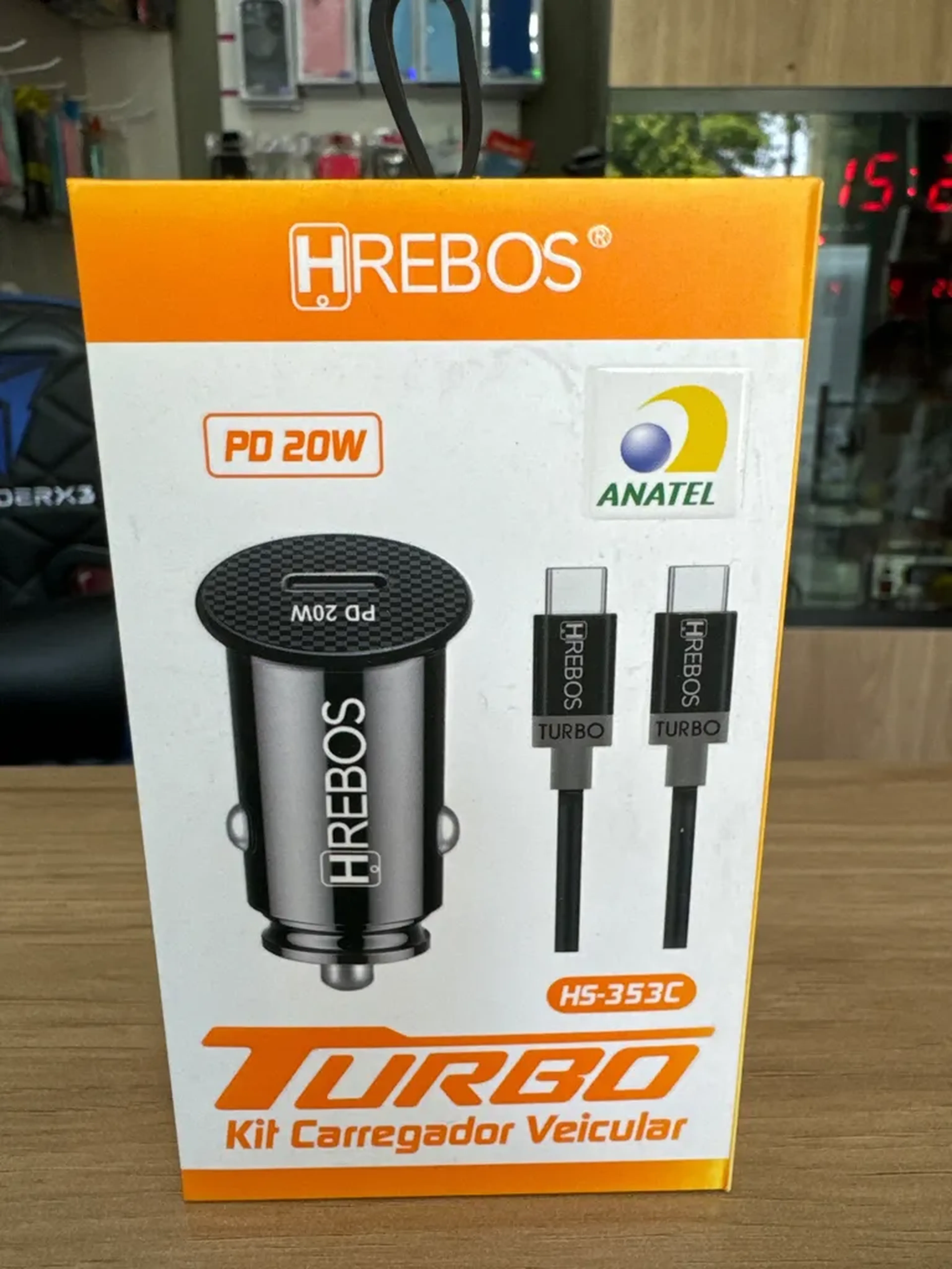 Carregador veicular completo Tipo C-C imagem
