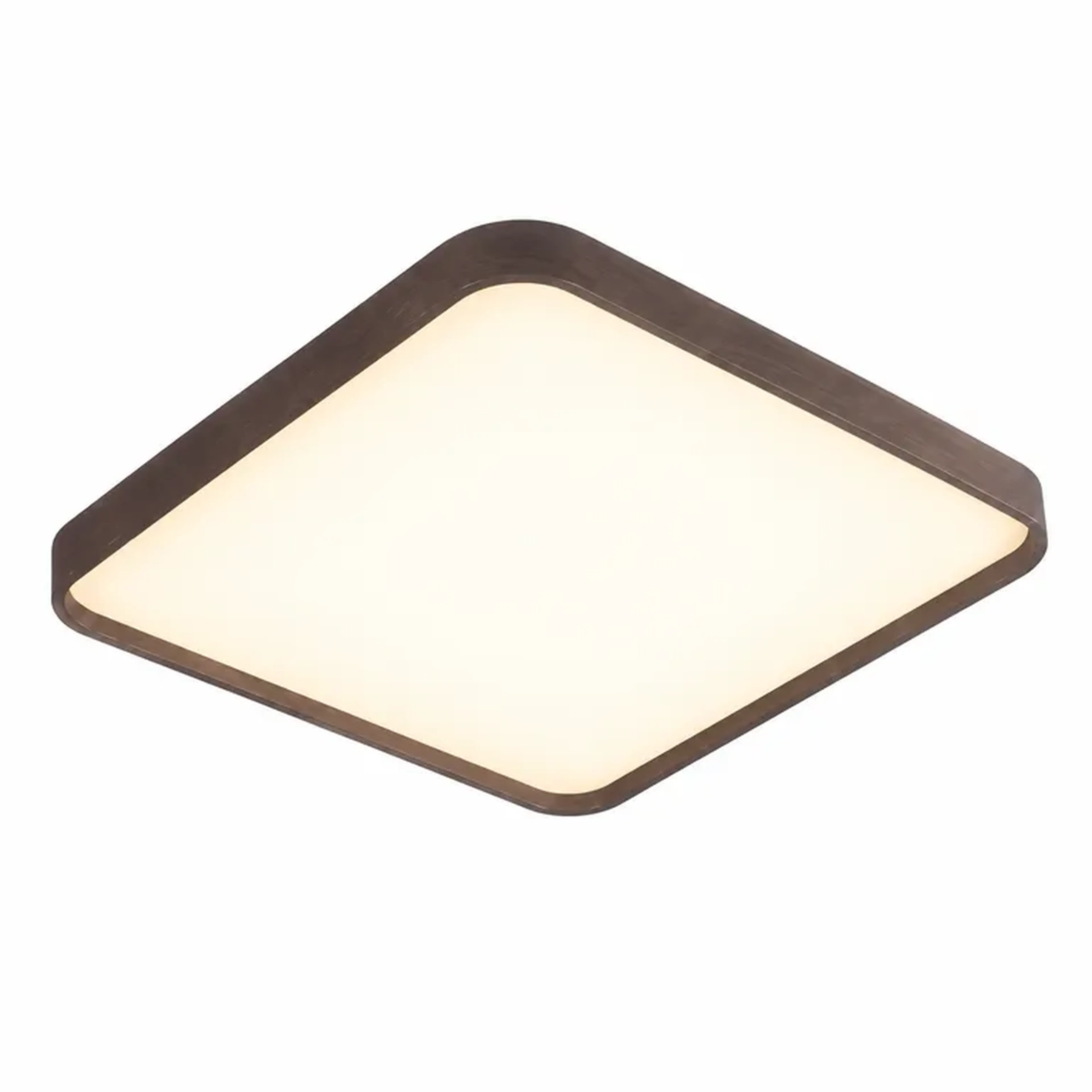 Plafon Redondo Madeira 7D 21cm 26W Branco 3.000-6.000K imagem