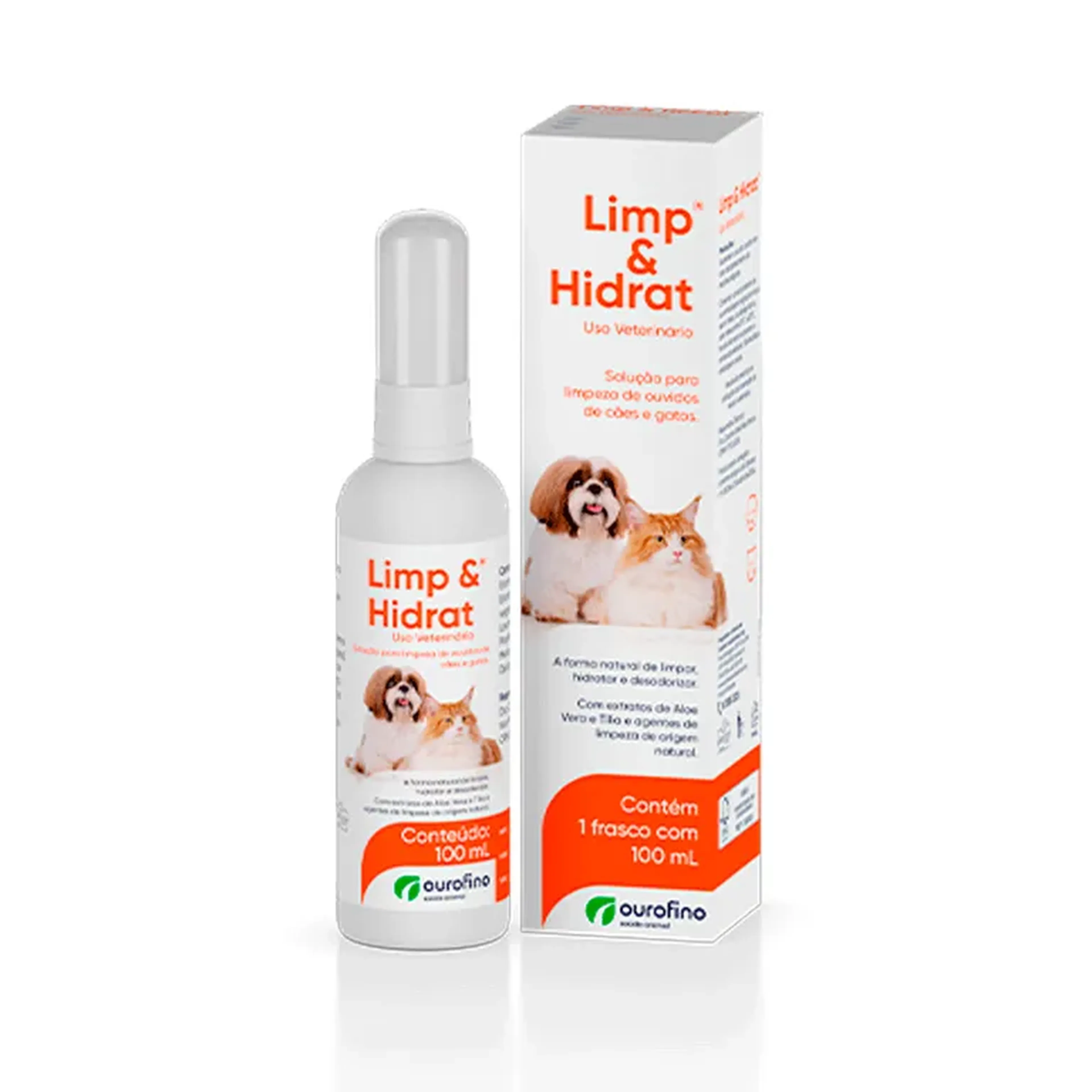 Limp e Hidrat Solução Otológica para Cães e Gatos 100ml imagem