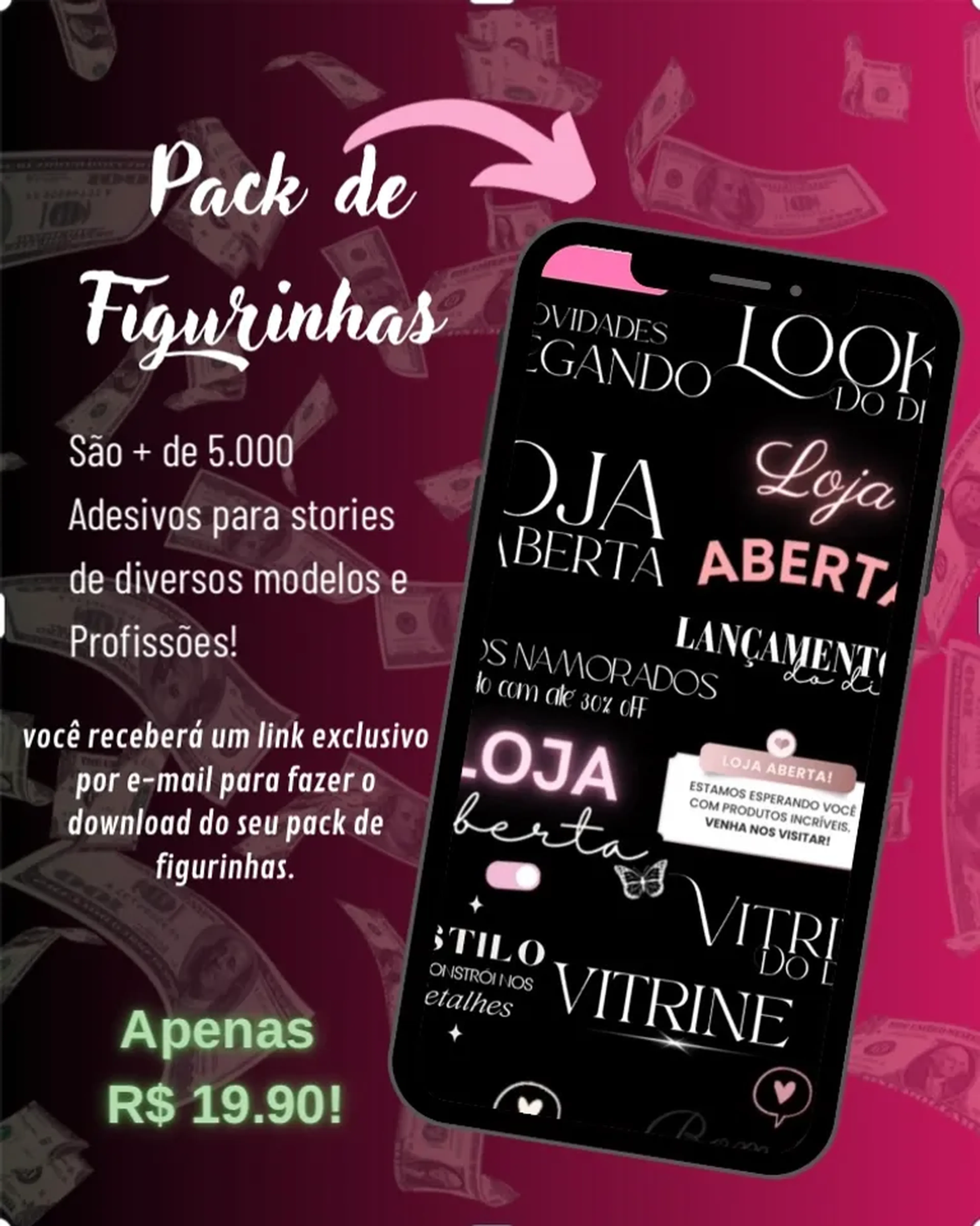 Pack de figurinhas imagem