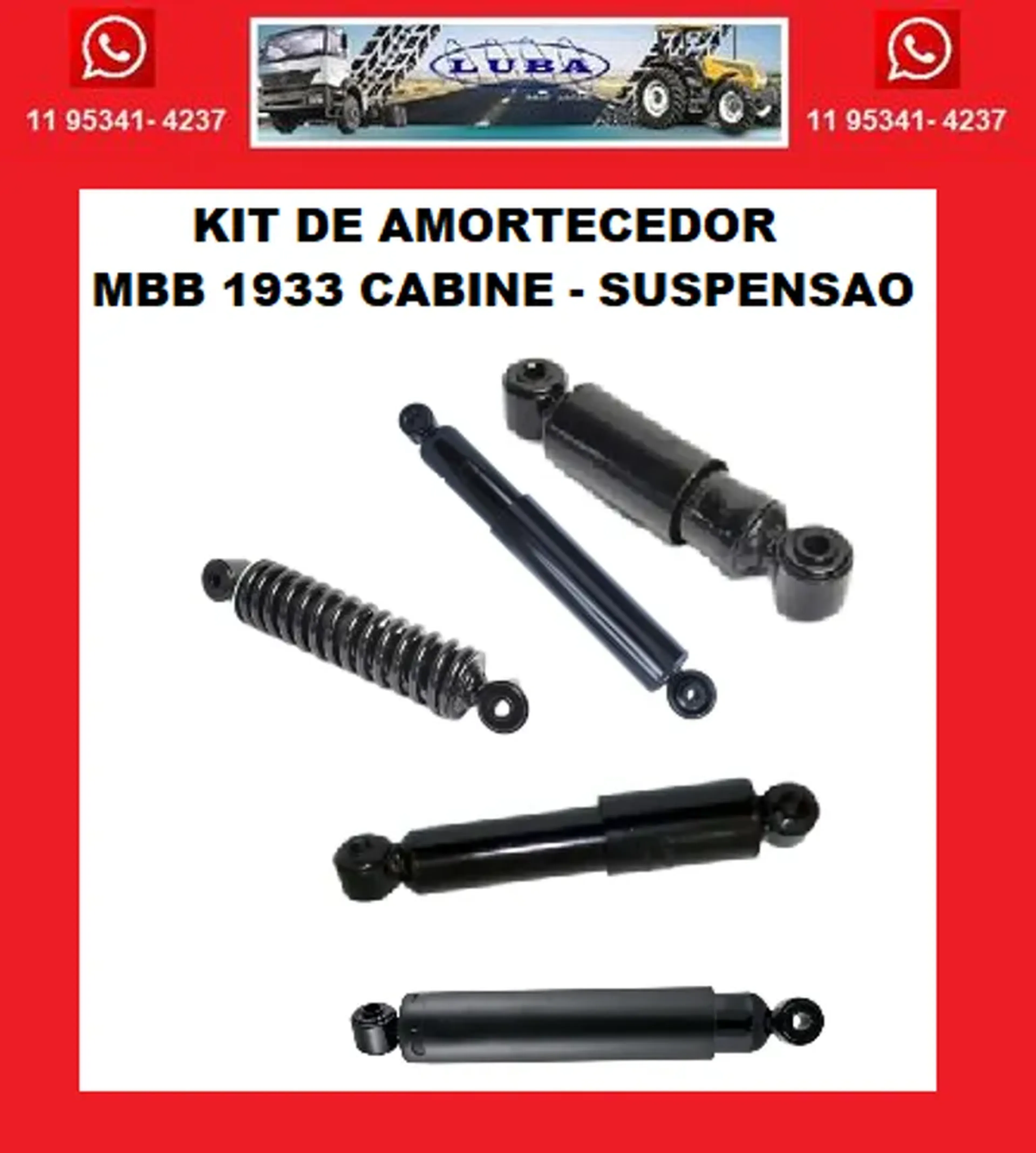 KIT AMORTECEDOR MBB 1933 imagem
