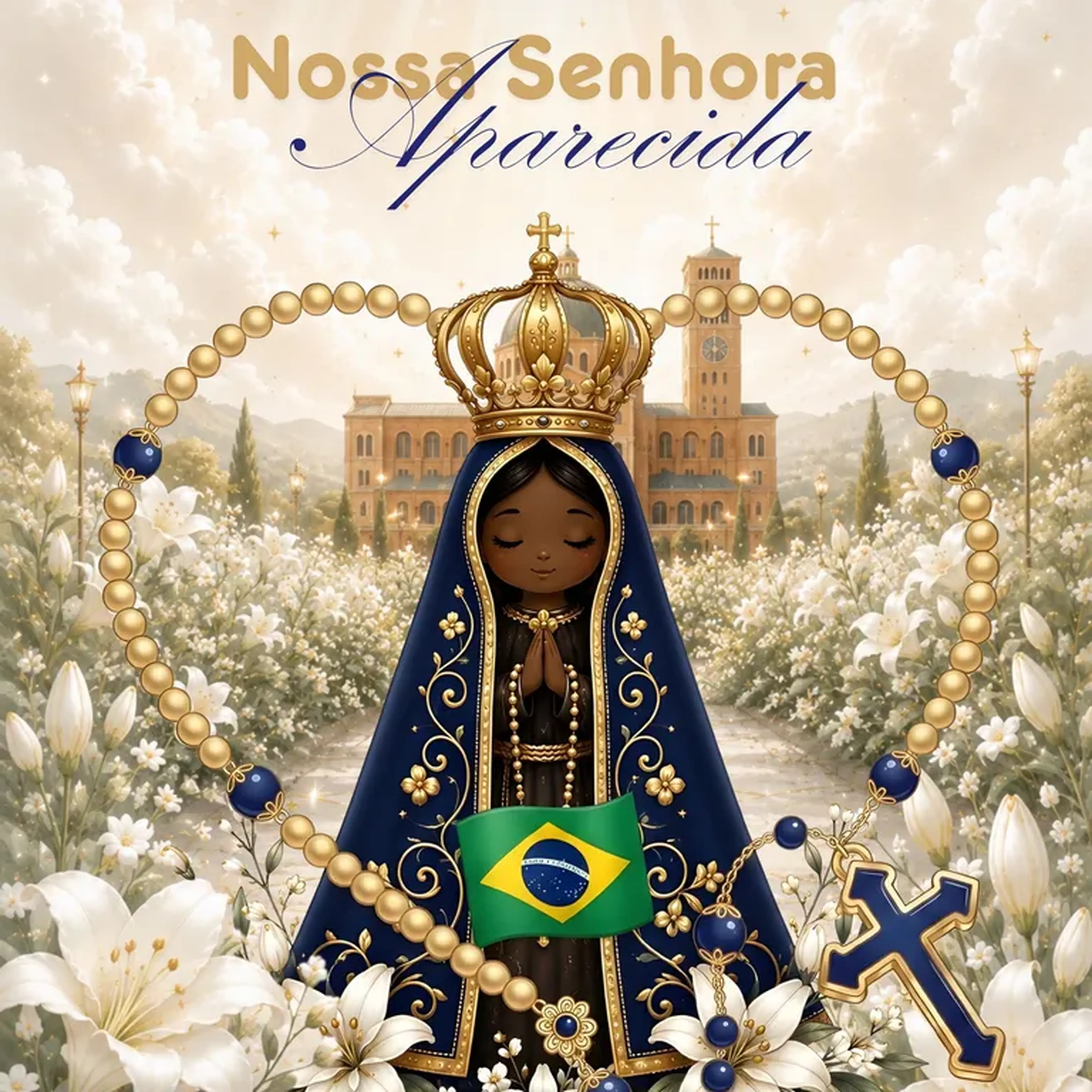 Nossa Senhora Aparecida - Kit digital IA PNG imagem