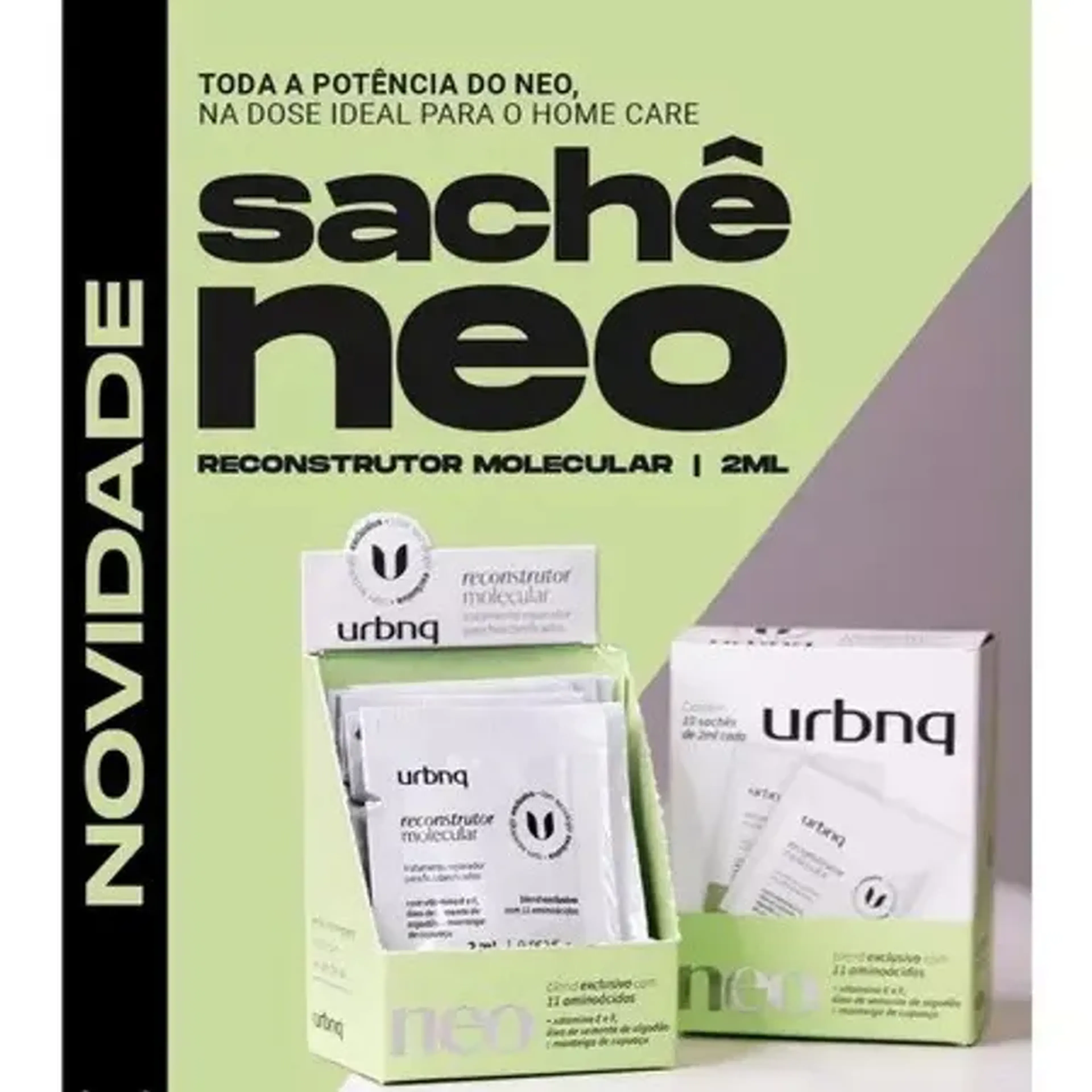 1 sachê Neo Reconstrutor (repõe massa dos fios) - pronta entrega imagem