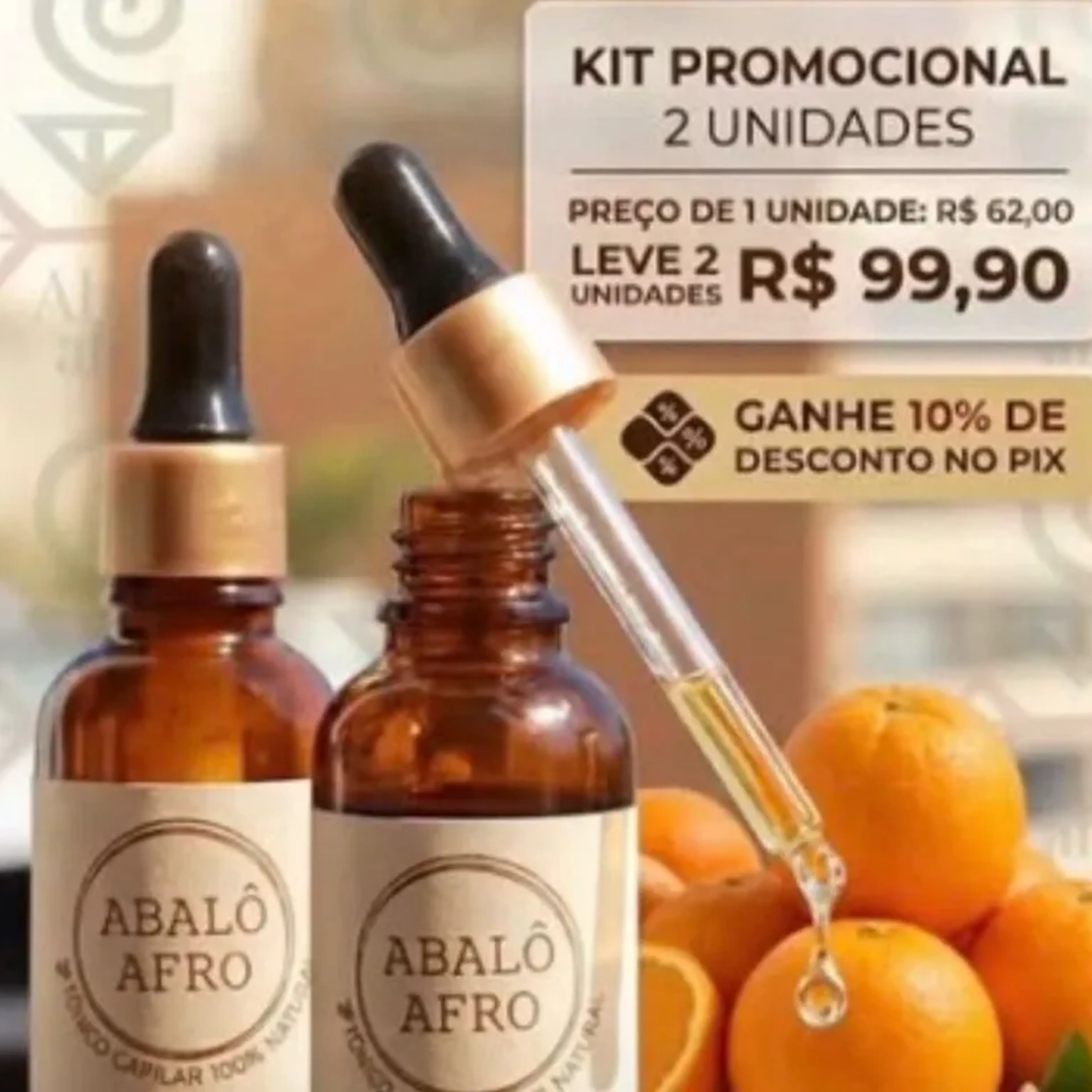 Kit 2 Tônicos capilar de laranja doce imagem
