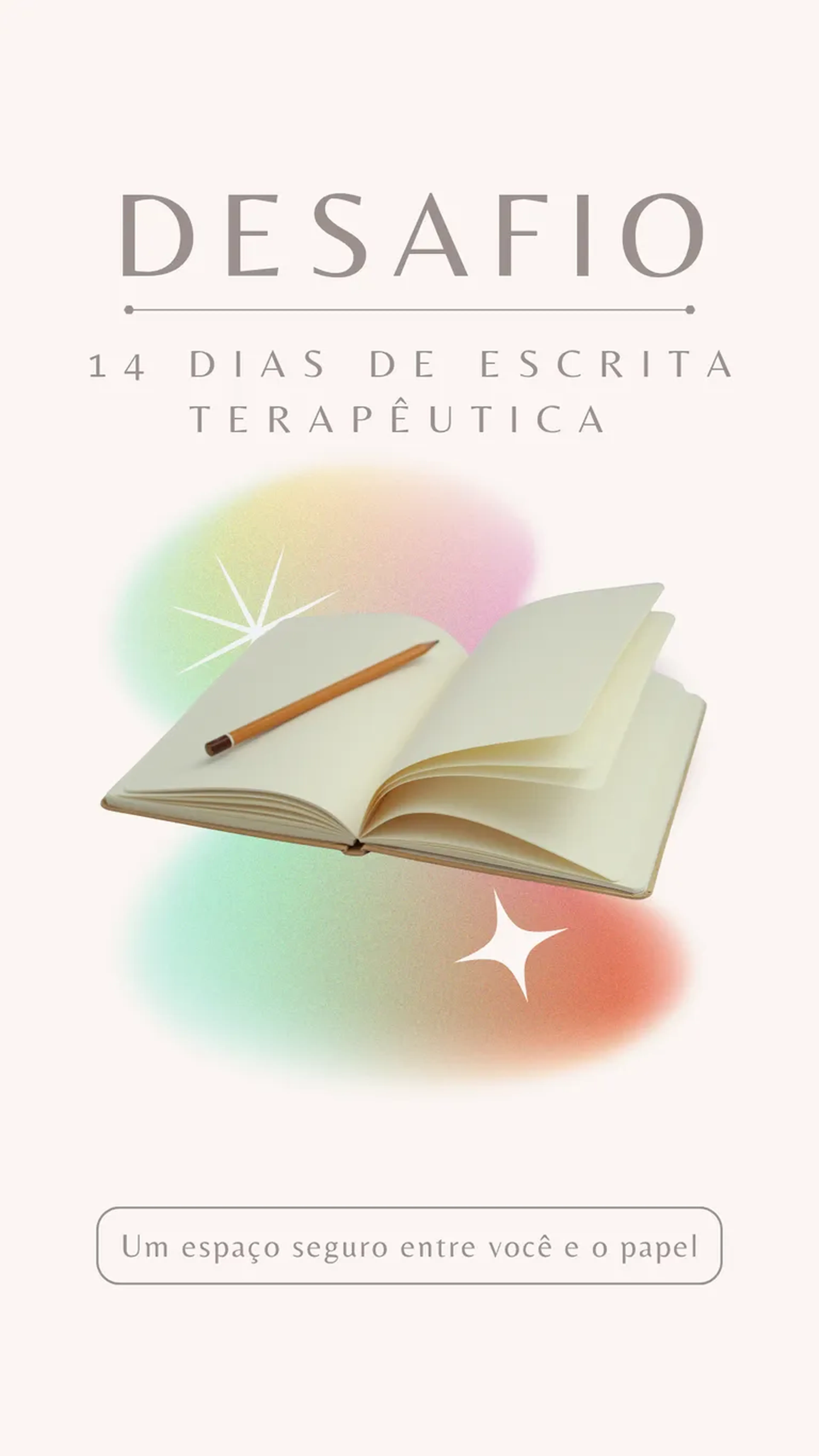 Desafio 14 dias escrita terapêutica imagem