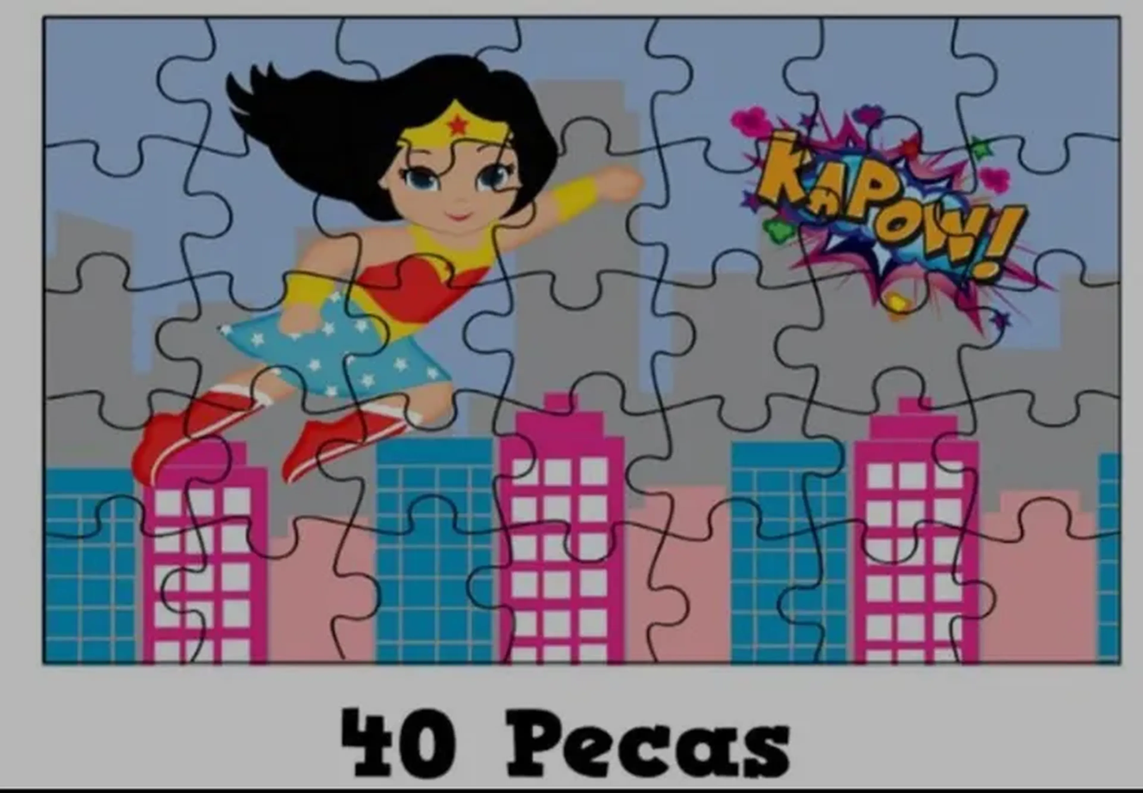 Quebra Cabeça em Papelão 40pcs imagem