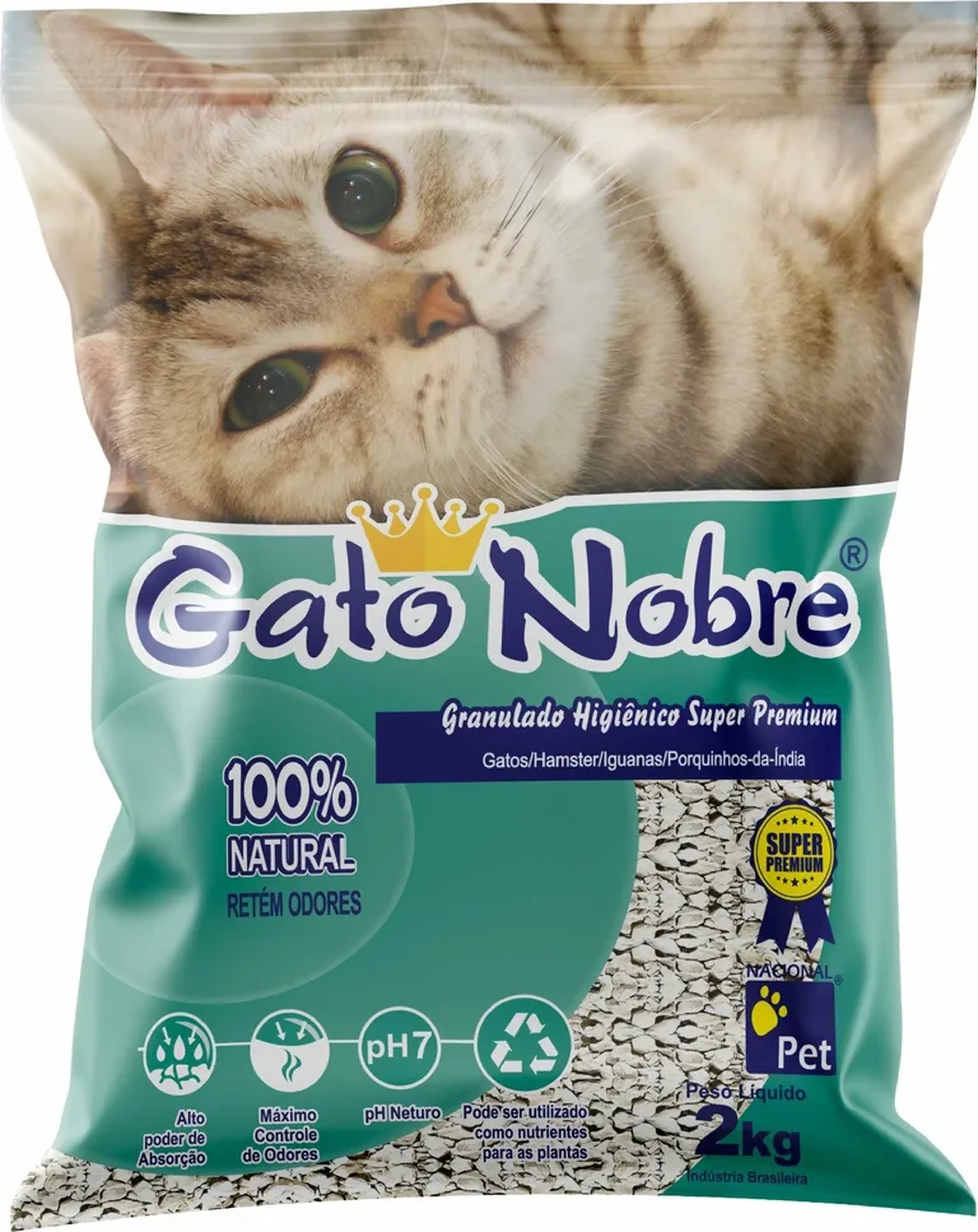 AREIA HIGENICA GATO NOBRE 5X2KG imagem