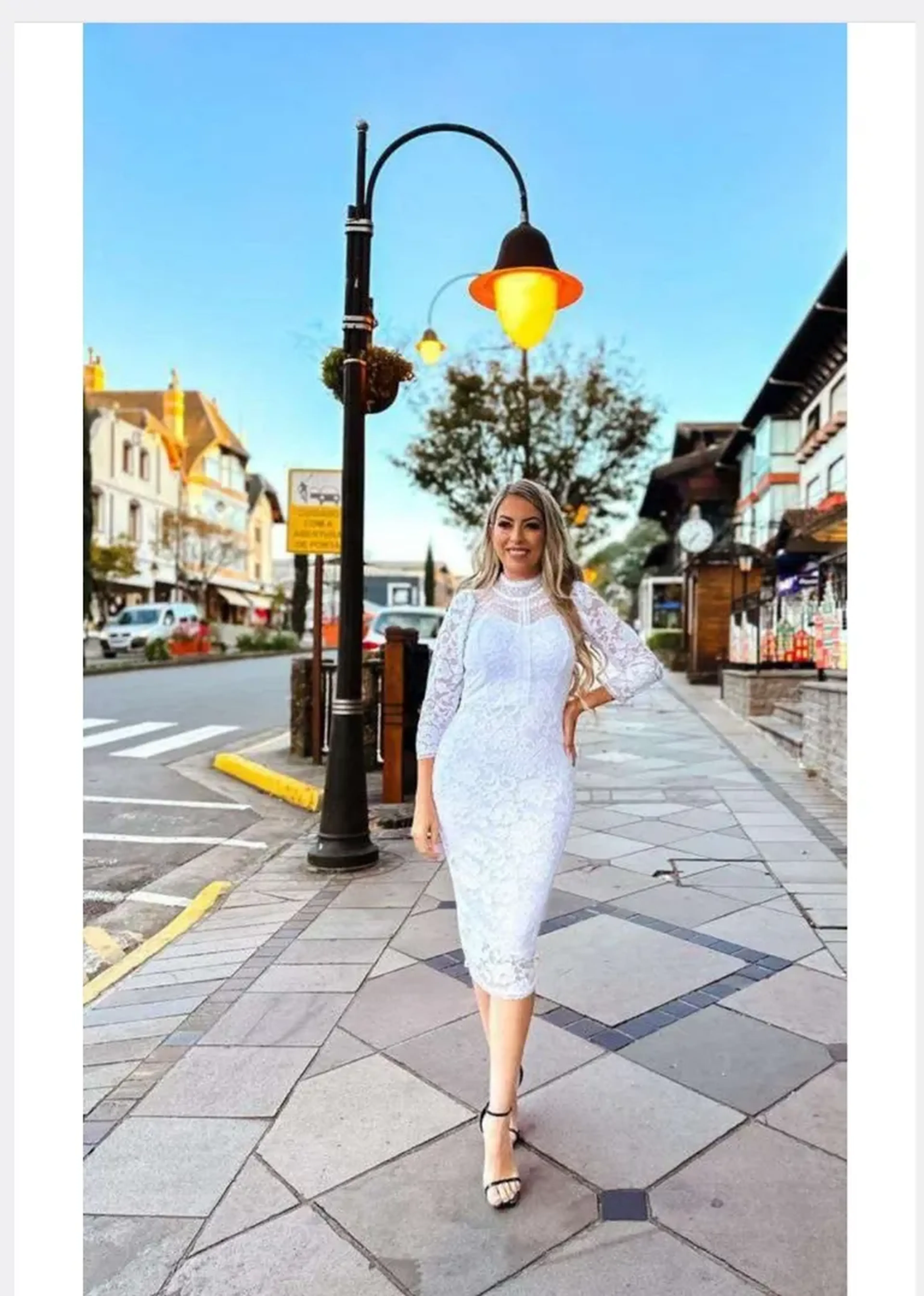 Vestido tubinho midi imagem