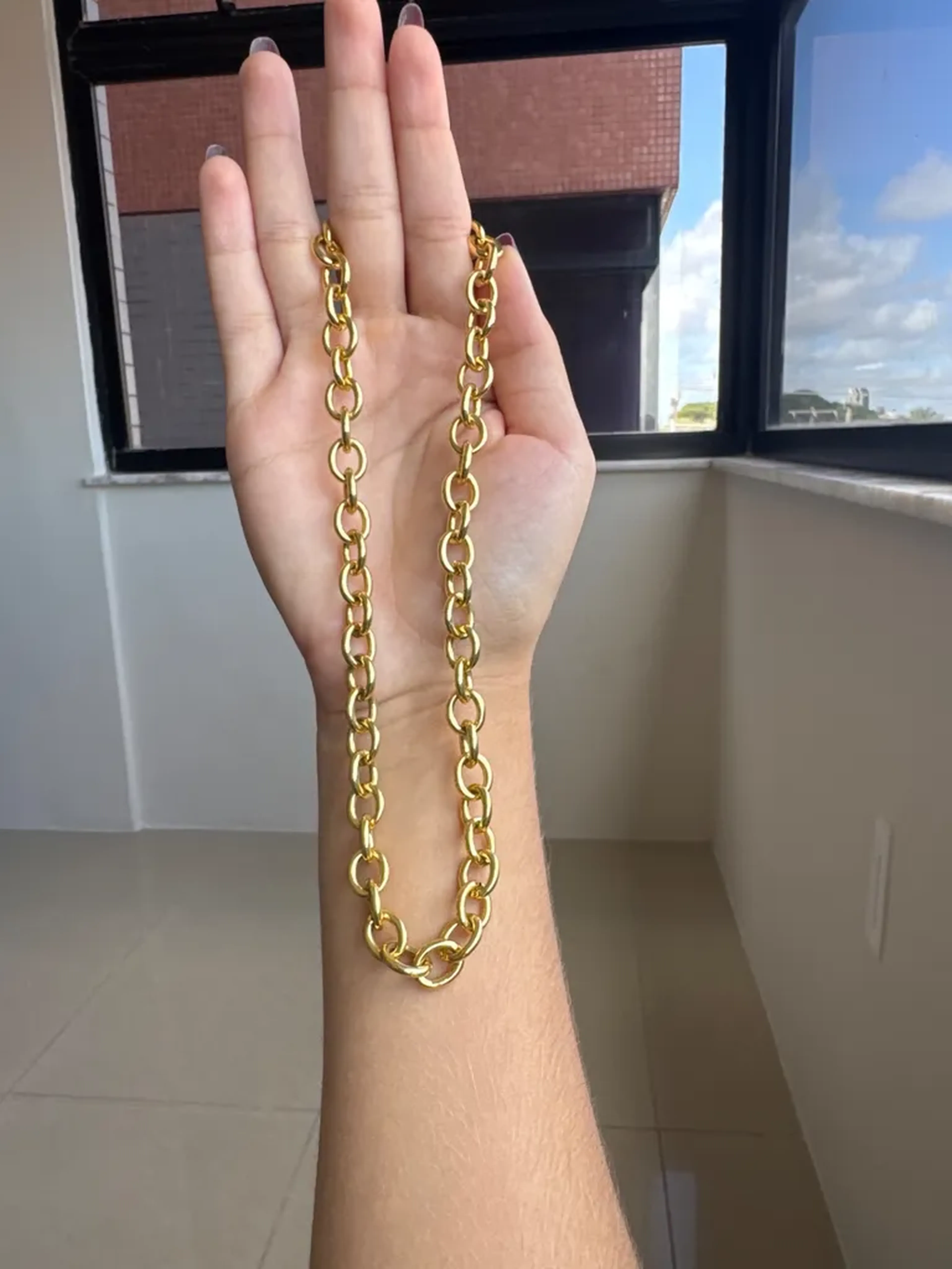 Colar corrente Elos Dourado imagem