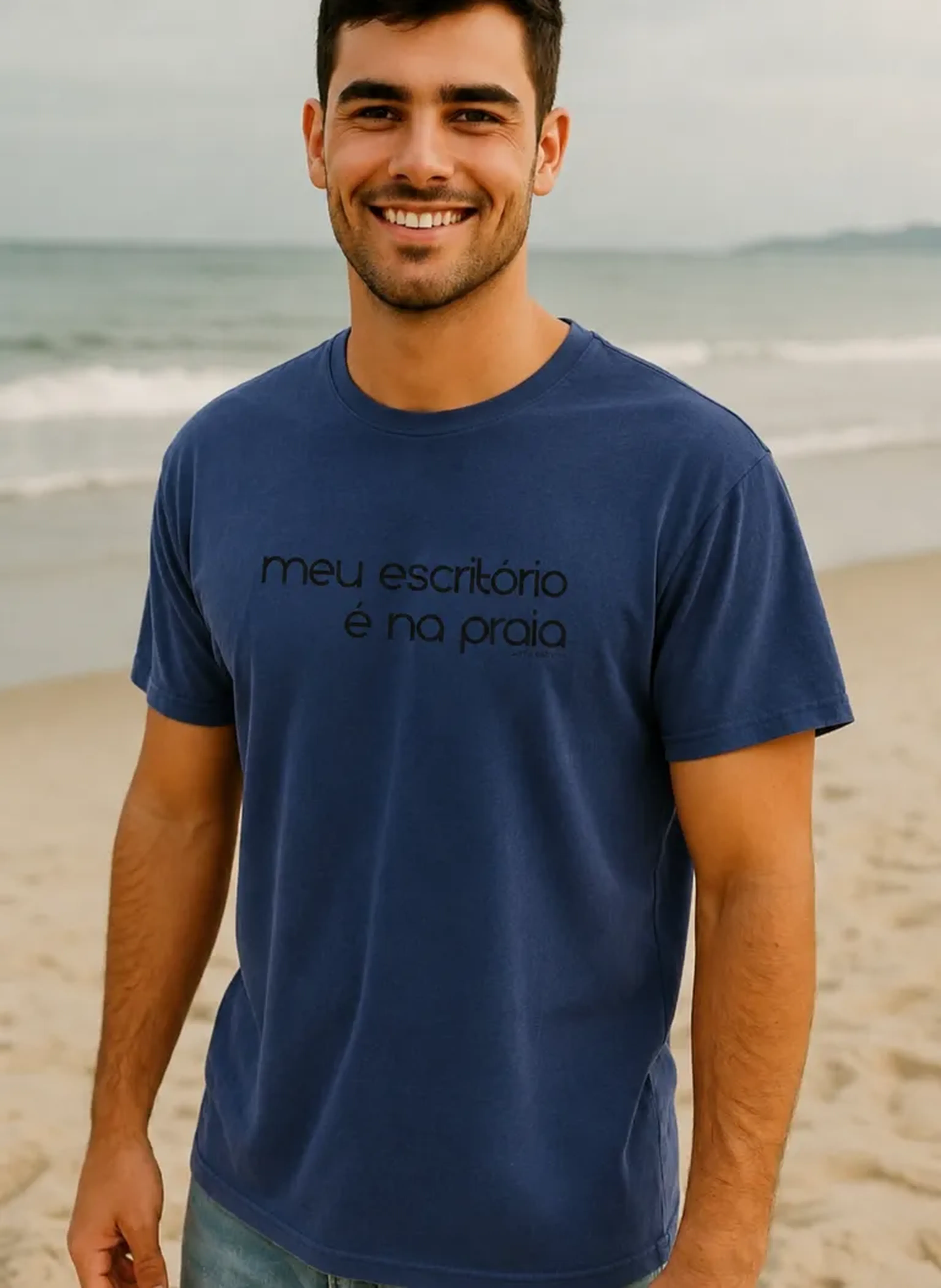 Masculina Azul Frases 2 Preto imagem